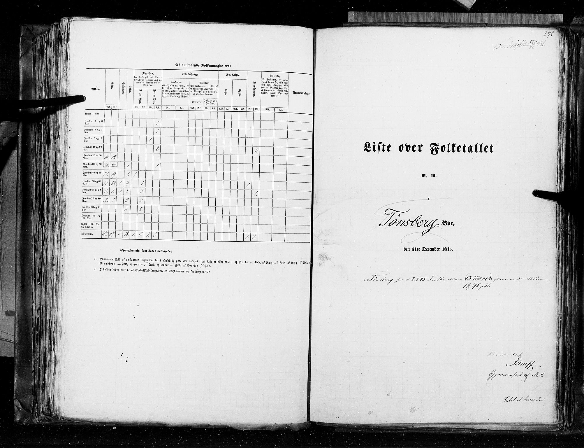 RA, Census 1845, vol. 10: Cities, 1845, p. 278