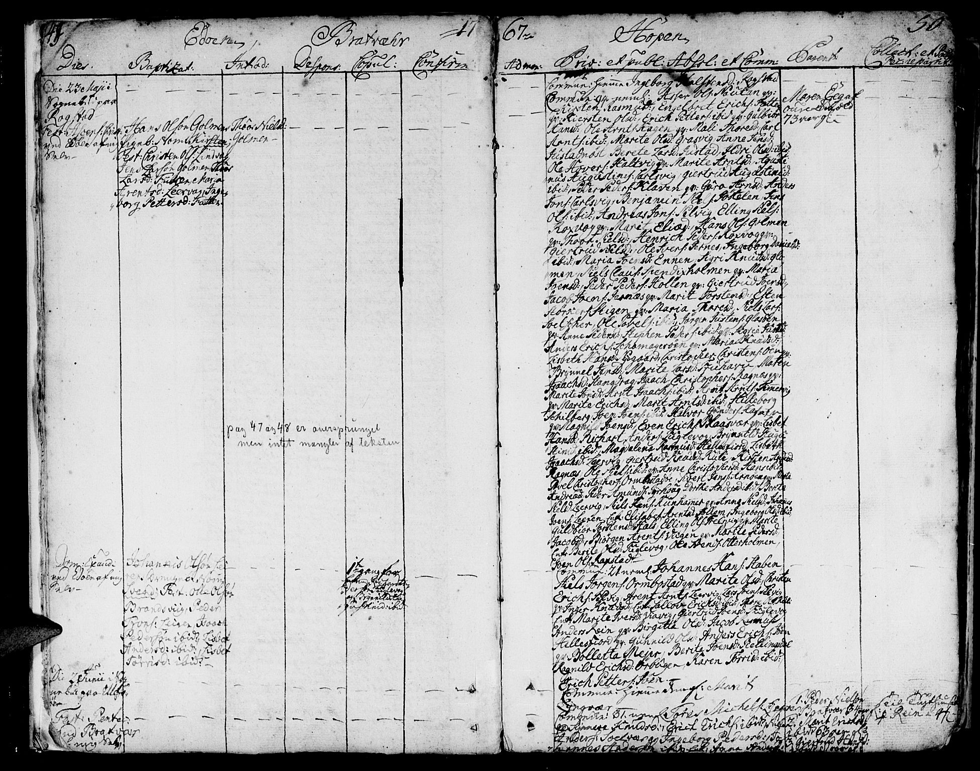 Ministerialprotokoller, klokkerbøker og fødselsregistre - Møre og Romsdal, AV/SAT-A-1454/581/L0932: Parish register (official) no. 581A02, 1767-1823, p. 49-50