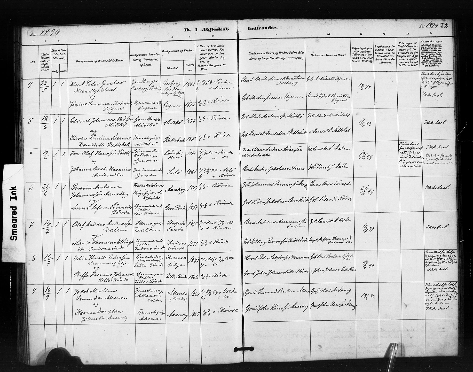 Ministerialprotokoller, klokkerbøker og fødselsregistre - Møre og Romsdal, AV/SAT-A-1454/504/L0056: Parish register (official) no. 504A03, 1884-1904, p. 72