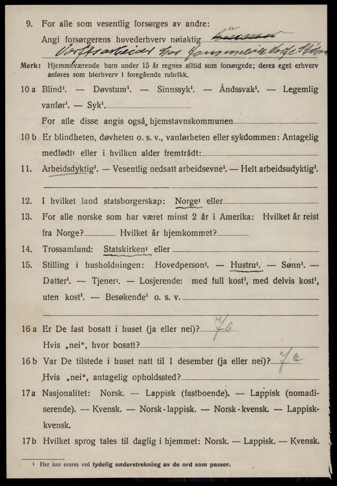 SAT, 1920 census for Malvik, 1920, p. 3775