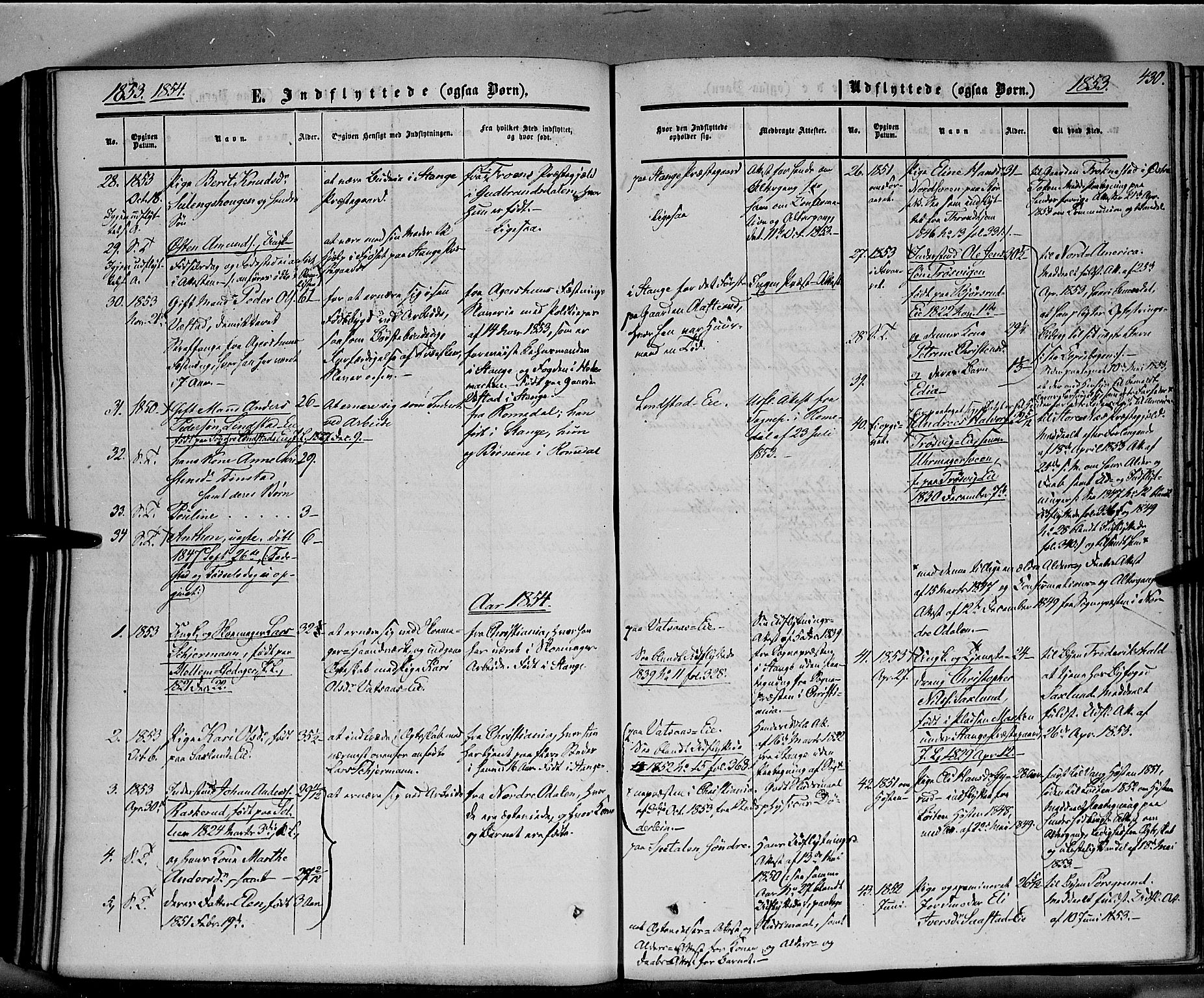 Stange prestekontor, SAH/PREST-002/K/L0012: Parish register (official) no. 12, 1852-1862, p. 430