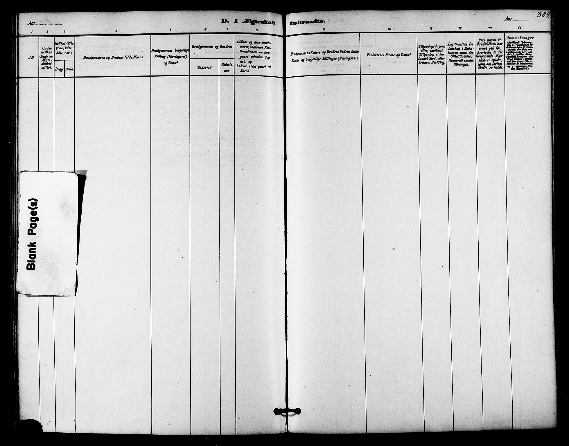 Ministerialprotokoller, klokkerbøker og fødselsregistre - Nordland, AV/SAT-A-1459/839/L0568: Parish register (official) no. 839A05, 1880-1902, p. 304