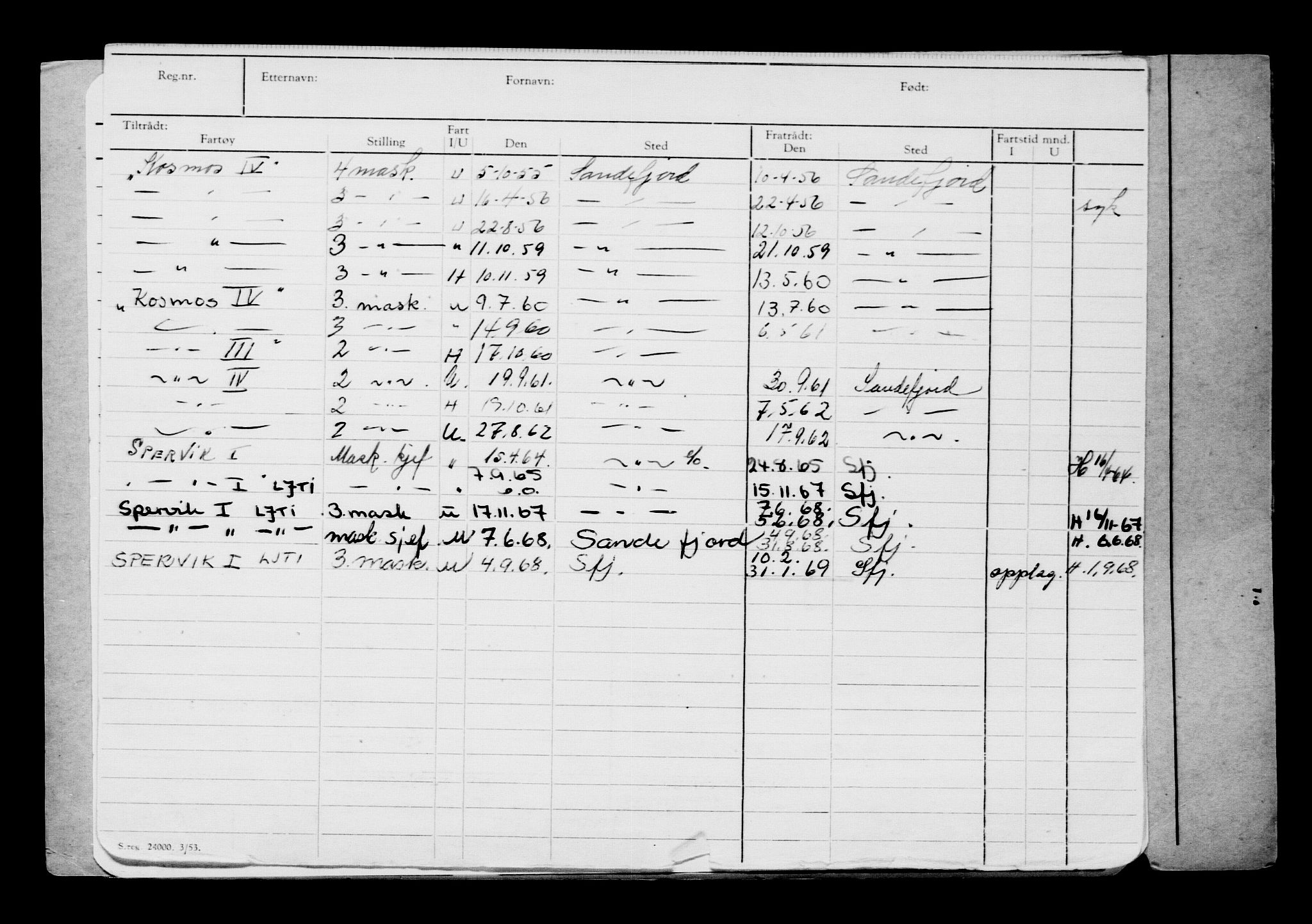 Direktoratet for sjømenn, AV/RA-S-3545/G/Gb/L0164: Hovedkort, 1918, p. 445