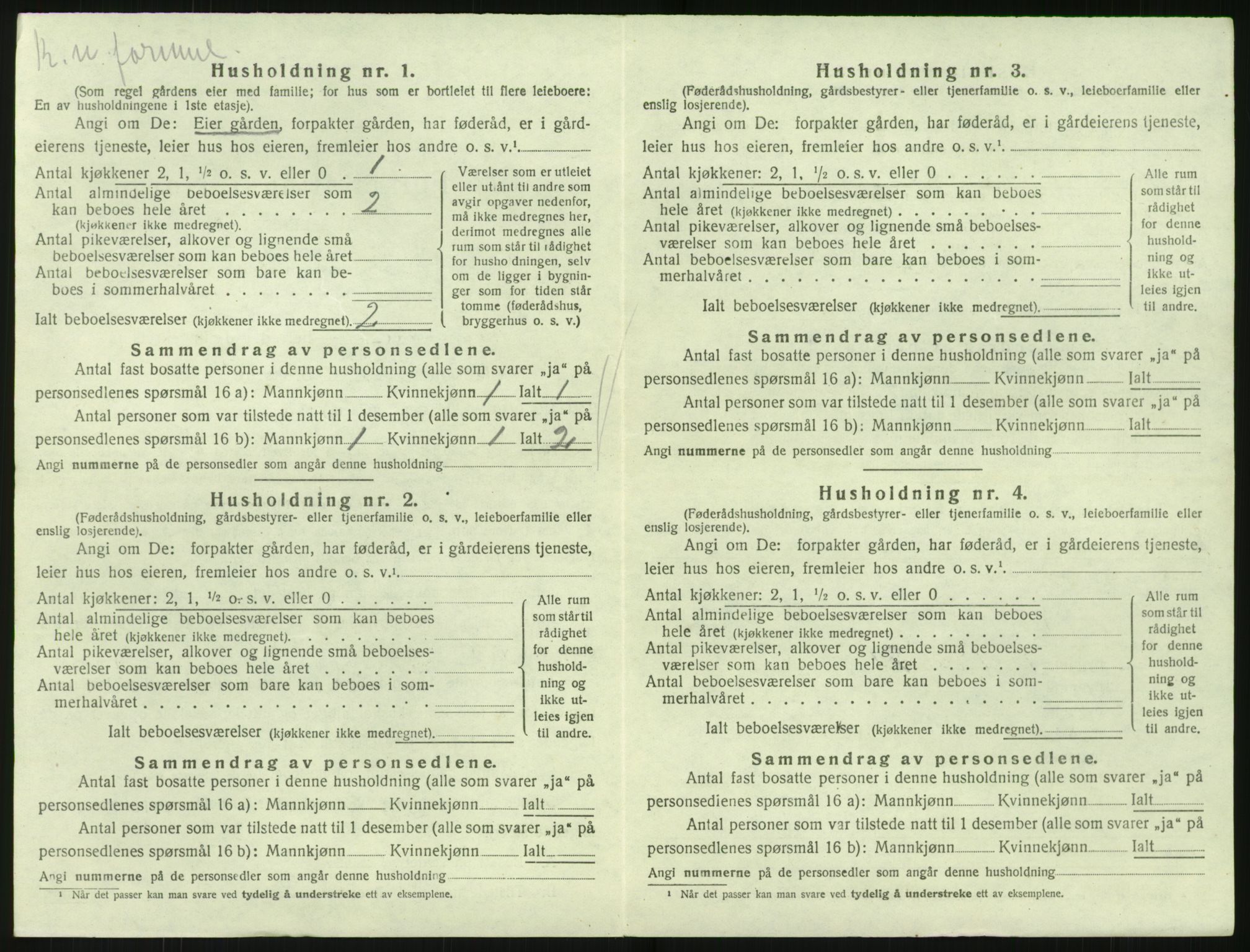 SAK, 1920 census for Søndeled, 1920, p. 698