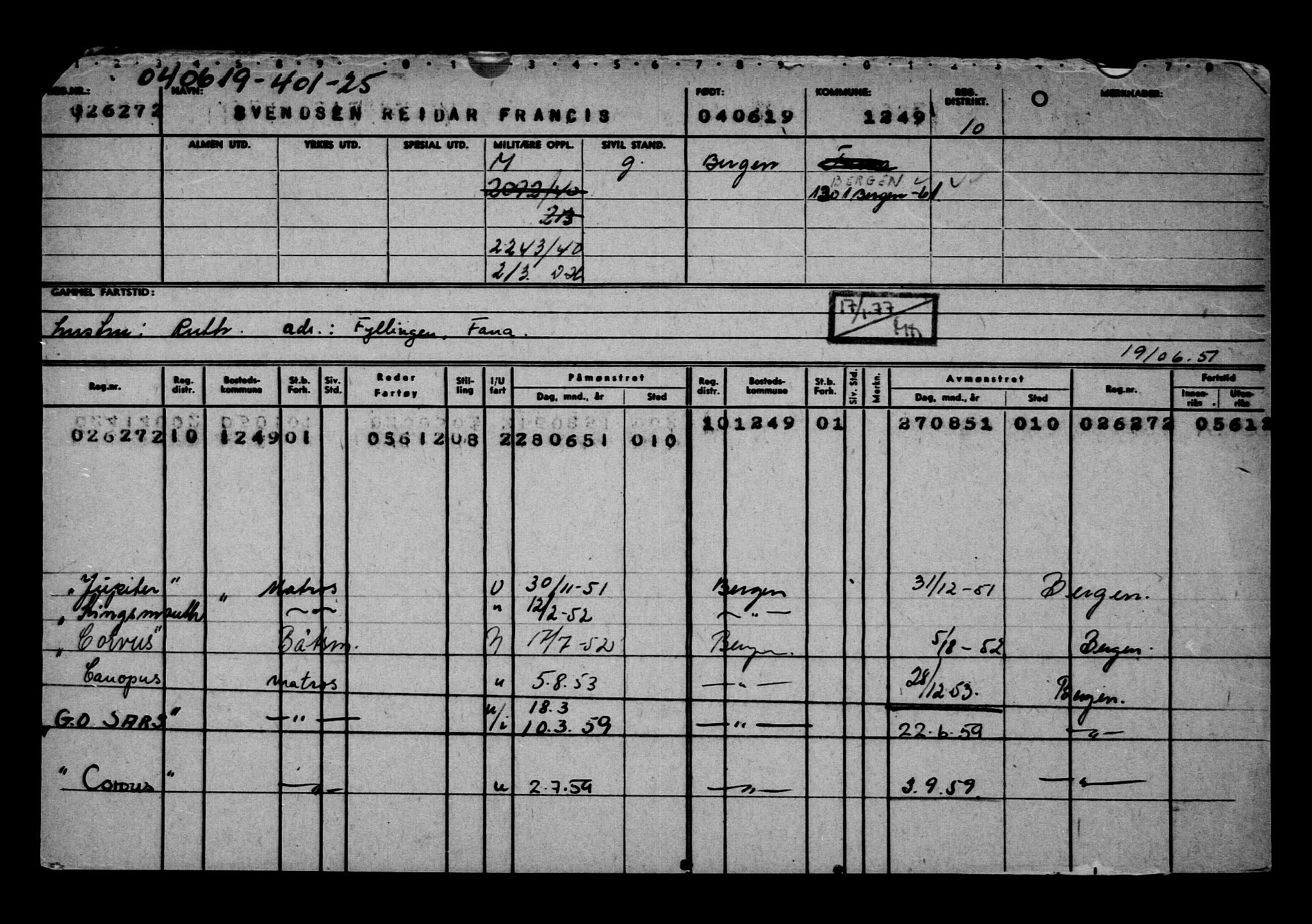 Direktoratet for sjømenn, AV/RA-S-3545/G/Gb/L0169: Hovedkort, 1919, p. 346