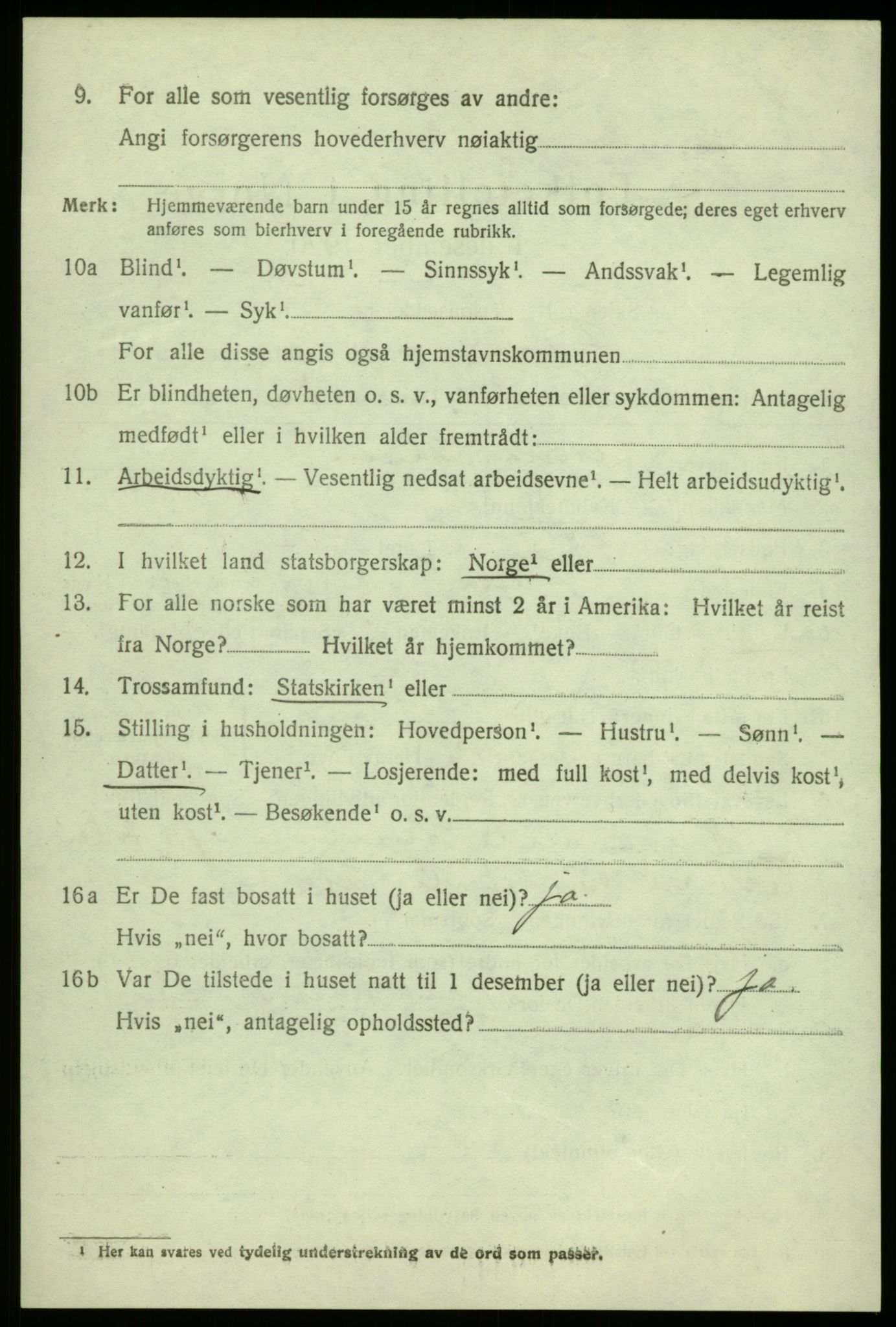 SAB, 1920 census for Fana, 1920, p. 4838