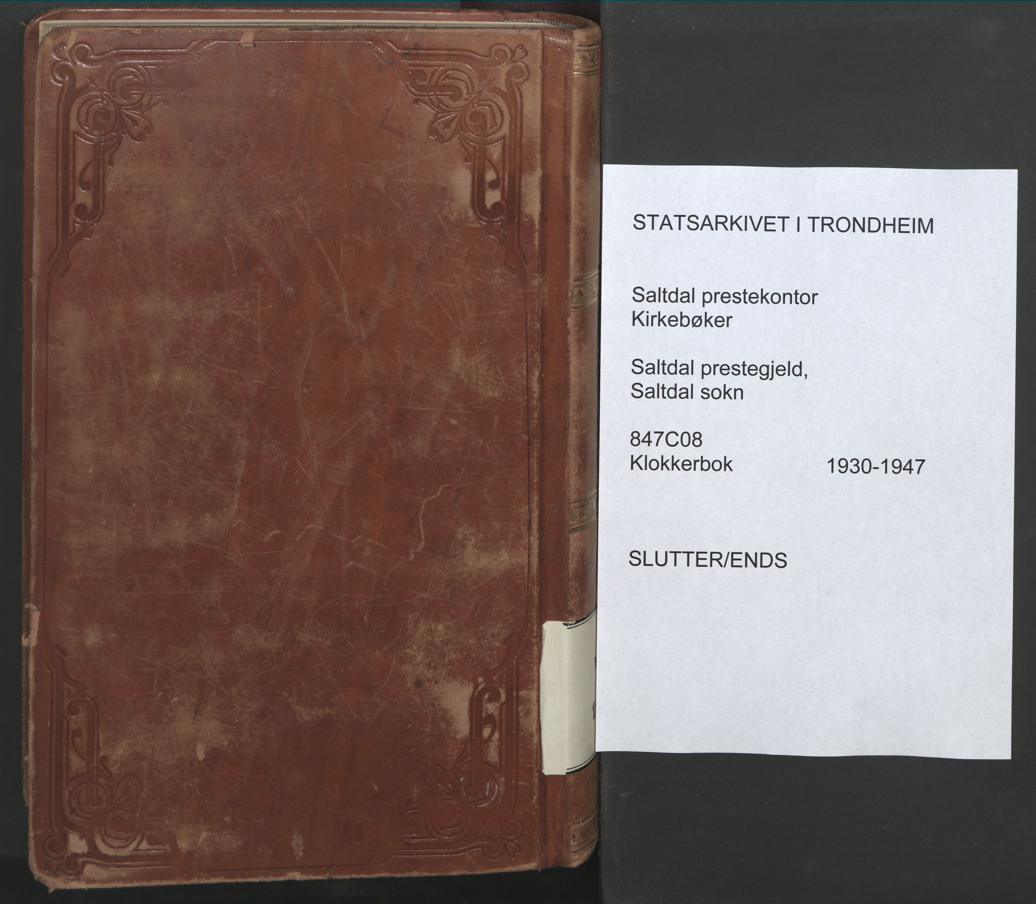 Ministerialprotokoller, klokkerbøker og fødselsregistre - Nordland, SAT/A-1459/847/L0680: Parish register (copy) no. 847C08, 1930-1947