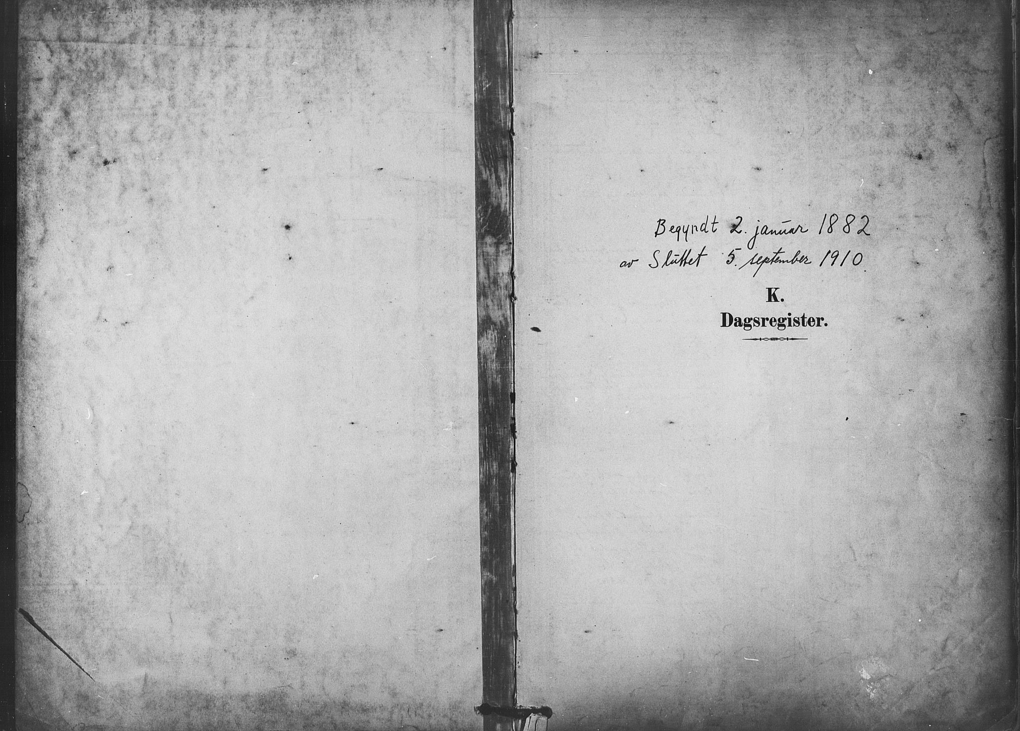 Paulus prestekontor Kirkebøker, AV/SAO-A-10871/I/Ib/L0001: Diary records no. II 1, 1882-1910