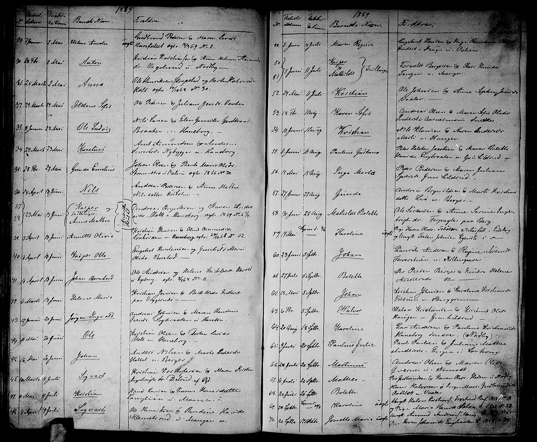 Aurskog prestekontor Kirkebøker, SAO/A-10304a/G/Ga/L0003: Parish register (copy) no. I 3, 1858-1883, p. 59