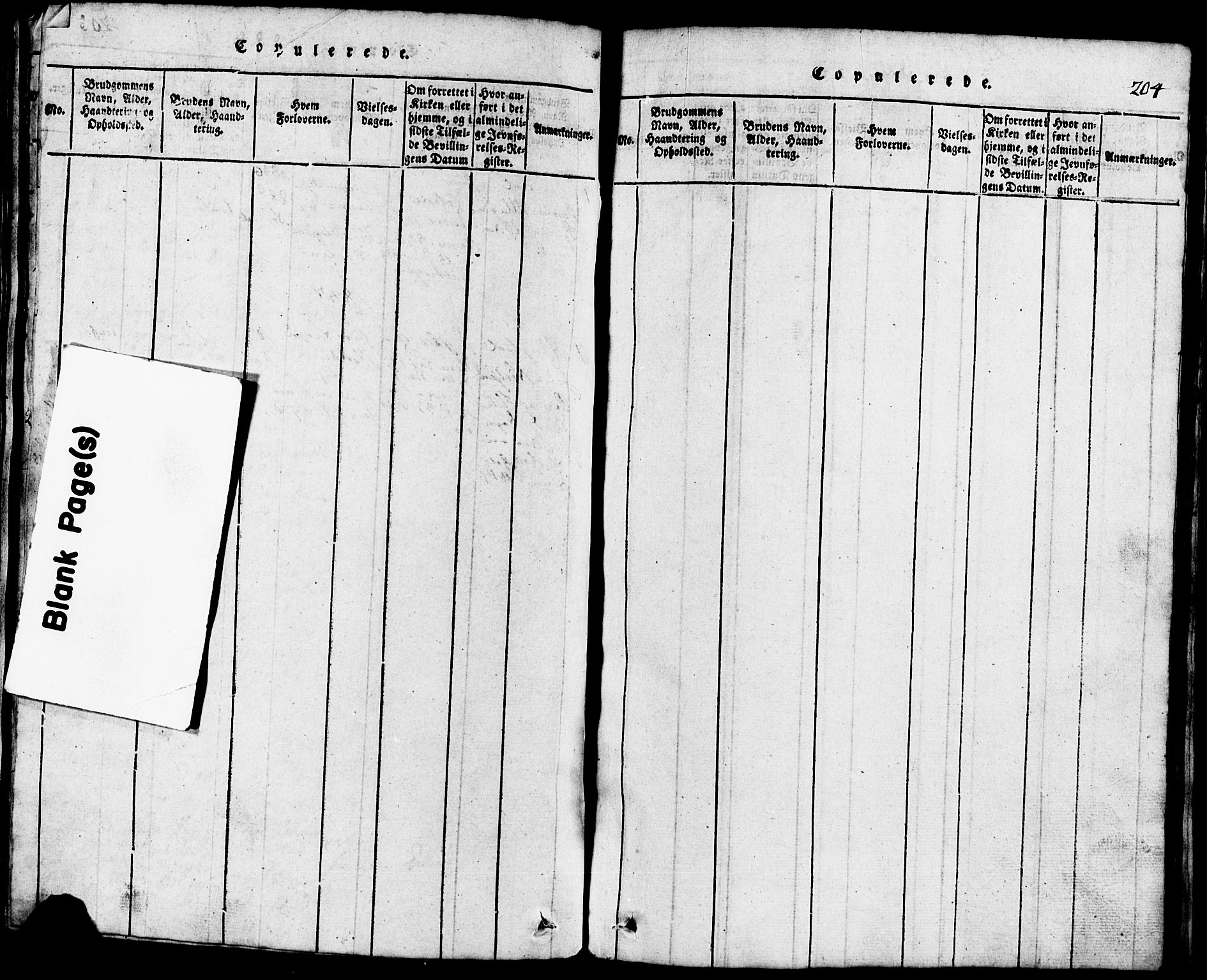 Lund sokneprestkontor, AV/SAST-A-101809/S07/L0001: Parish register (copy) no. B 1, 1815-1853, p. 204