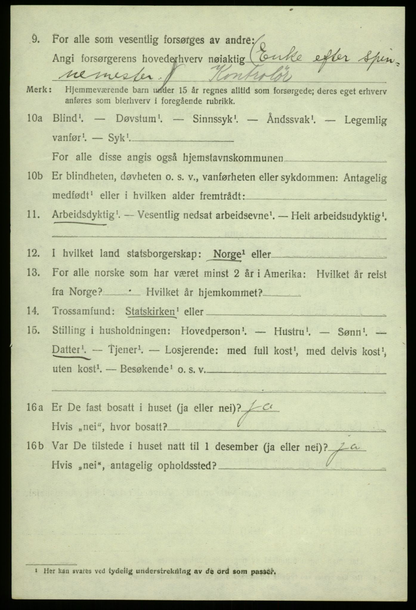 SAB, 1920 census for Fana, 1920, p. 4798