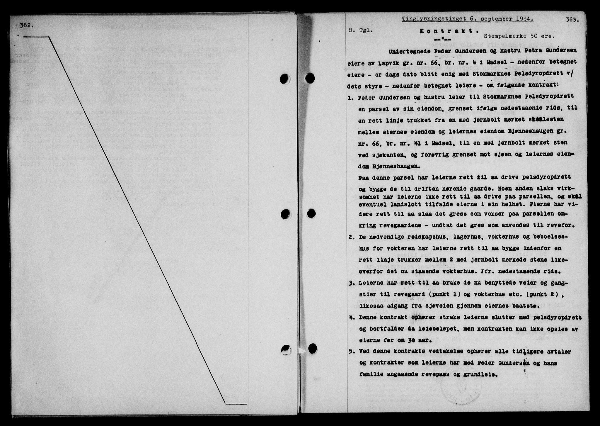 Vesterålen sorenskriveri, SAT/A-4180/1/2/2Ca/L0060: Mortgage book no. 53, 1934-1934, Deed date: 06.09.1934
