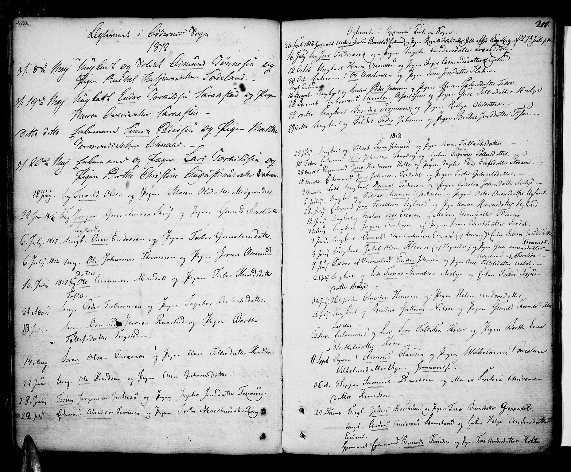 Oddernes sokneprestkontor, SAK/1111-0033/F/Fa/Faa/L0004: Parish register (official) no. A 4, 1764-1820, p. 200