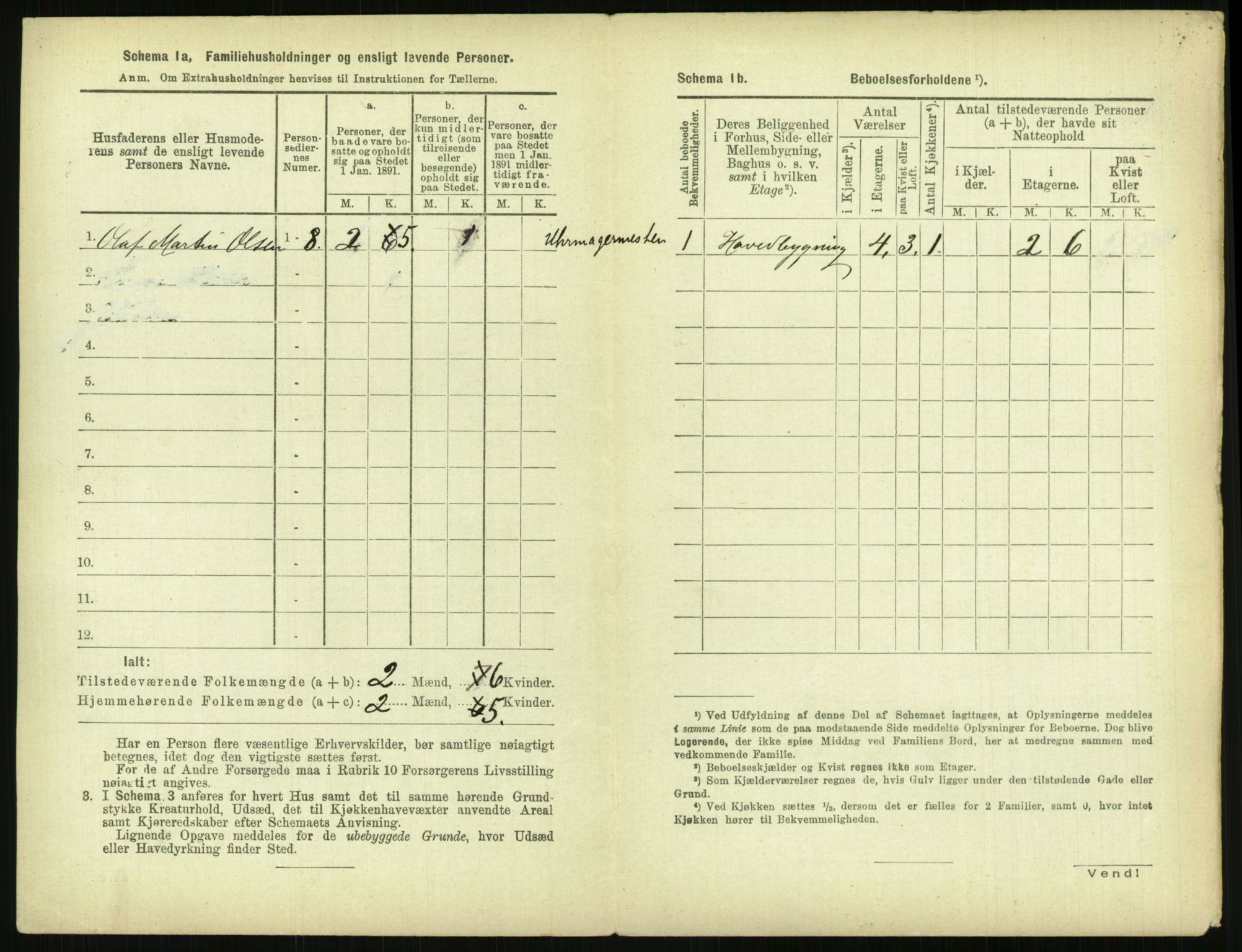 RA, 1891 census for 0806 Skien, 1891, p. 1167