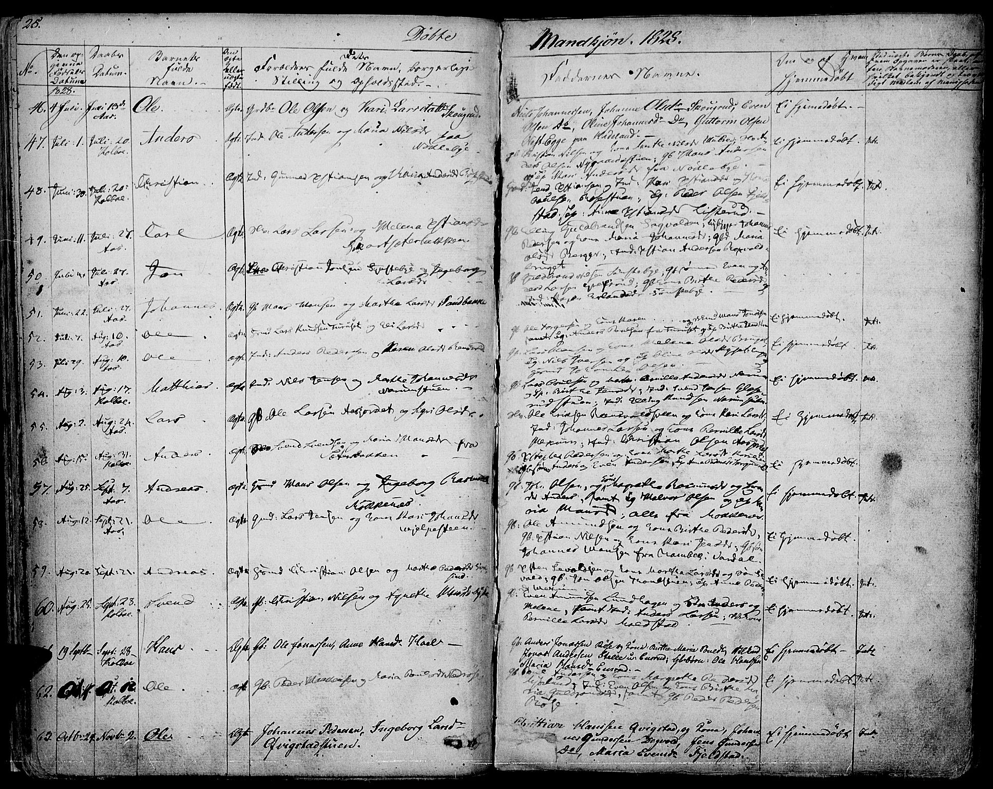 Vestre Toten prestekontor, AV/SAH-PREST-108/H/Ha/Haa/L0002: Parish register (official) no. 2, 1825-1837, p. 25