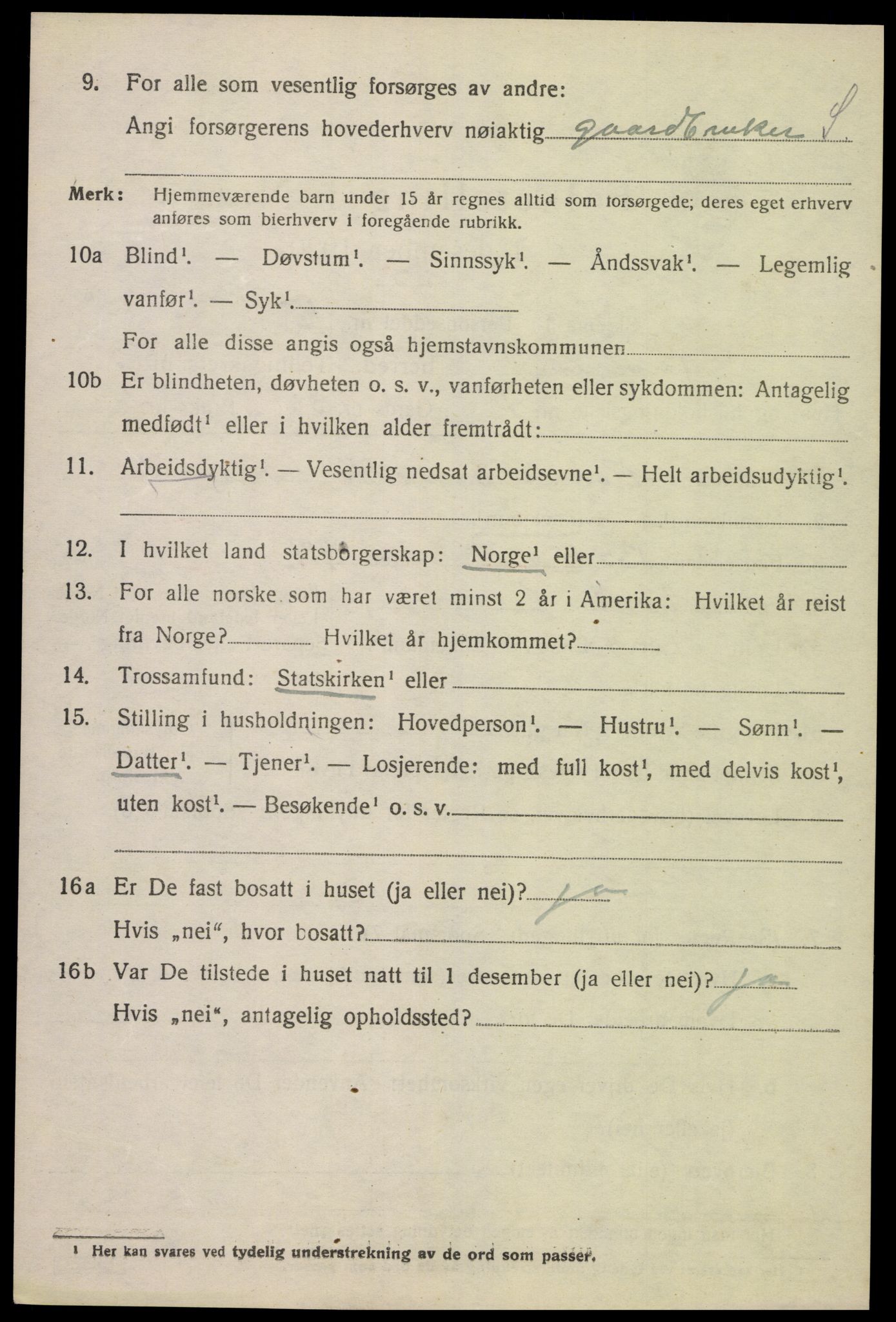 SAK, 1920 census for Konsmo, 1920, p. 1189