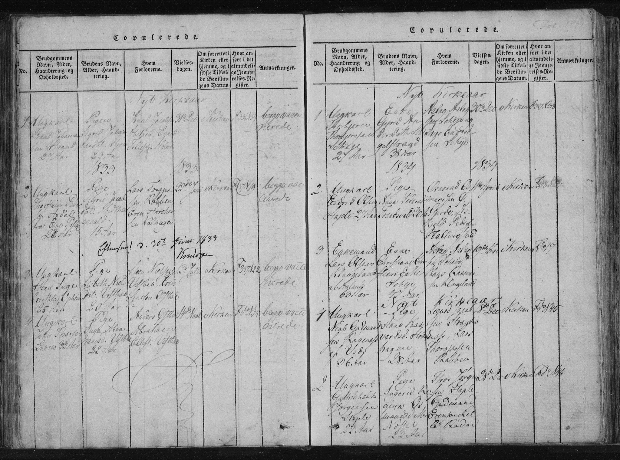 Vikedal sokneprestkontor, SAST/A-101840/01/IV: Parish register (official) no. A 4, 1816-1850, p. 195