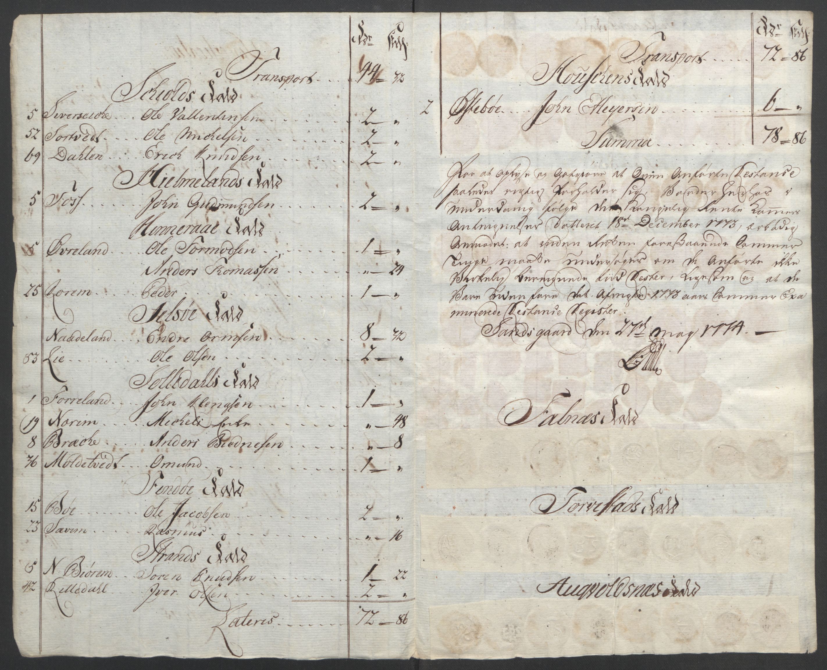 Rentekammeret inntil 1814, Reviderte regnskaper, Fogderegnskap, RA/EA-4092/R47/L2972: Ekstraskatten Ryfylke, 1762-1780, p. 427