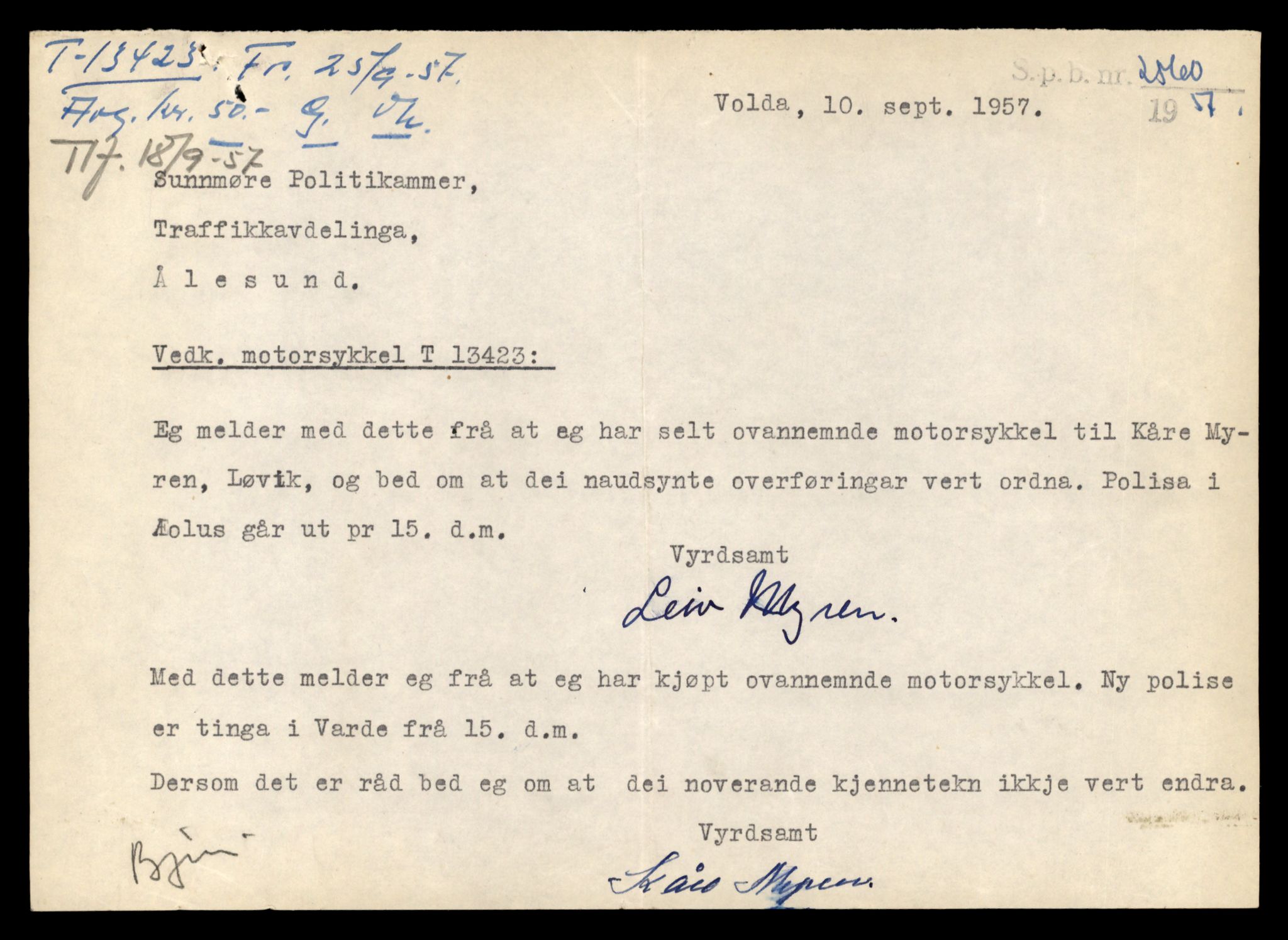 Møre og Romsdal vegkontor - Ålesund trafikkstasjon, AV/SAT-A-4099/F/Fe/L0039: Registreringskort for kjøretøy T 13361 - T 13530, 1927-1998, p. 1065