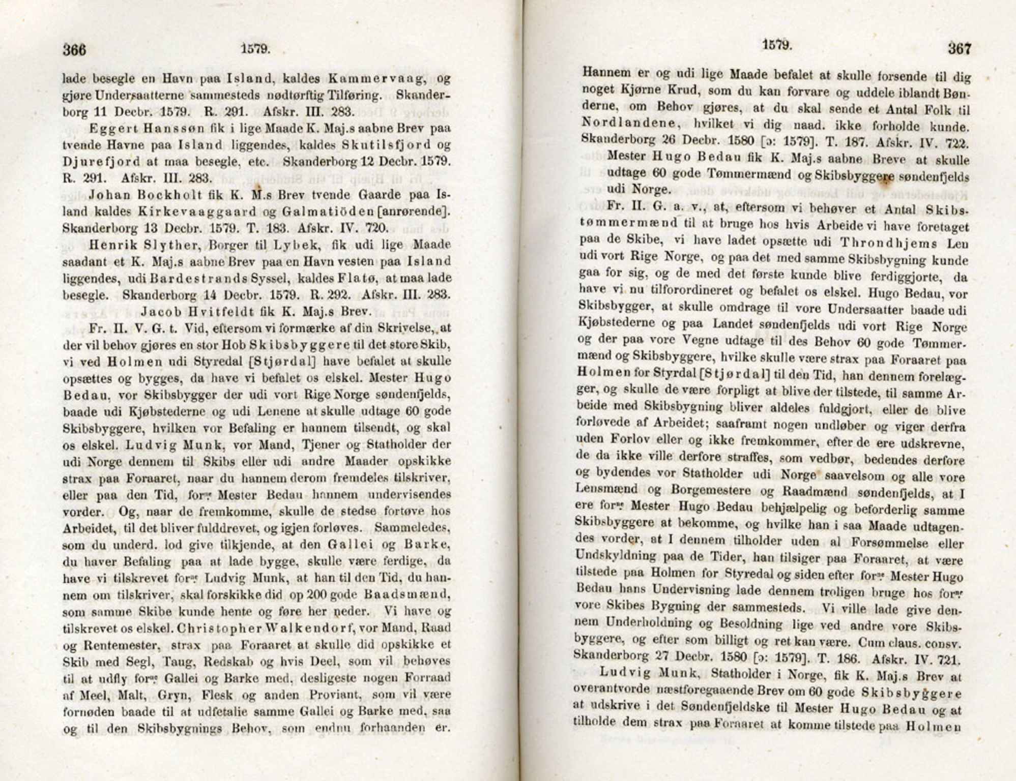 Publikasjoner utgitt av Det Norske Historiske Kildeskriftfond, PUBL/-/-/-: Norske Rigs-Registranter, bind 2, 1572-1588, p. 366-367