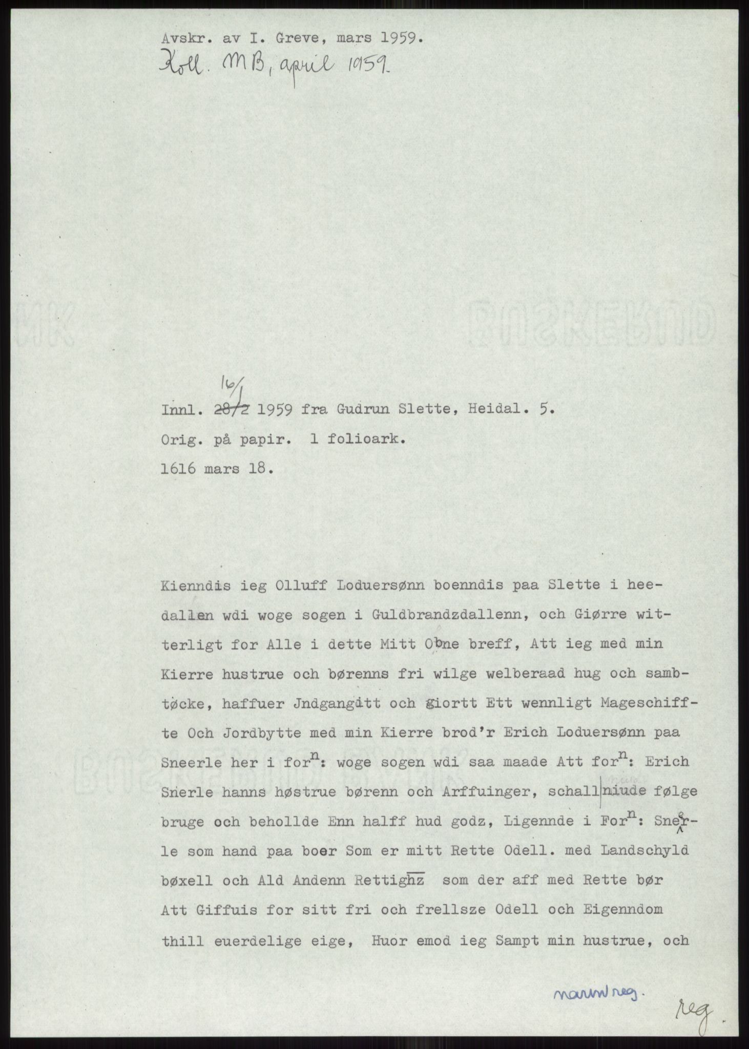 Samlinger til kildeutgivelse, Diplomavskriftsamlingen, AV/RA-EA-4053/H/Ha, p. 10