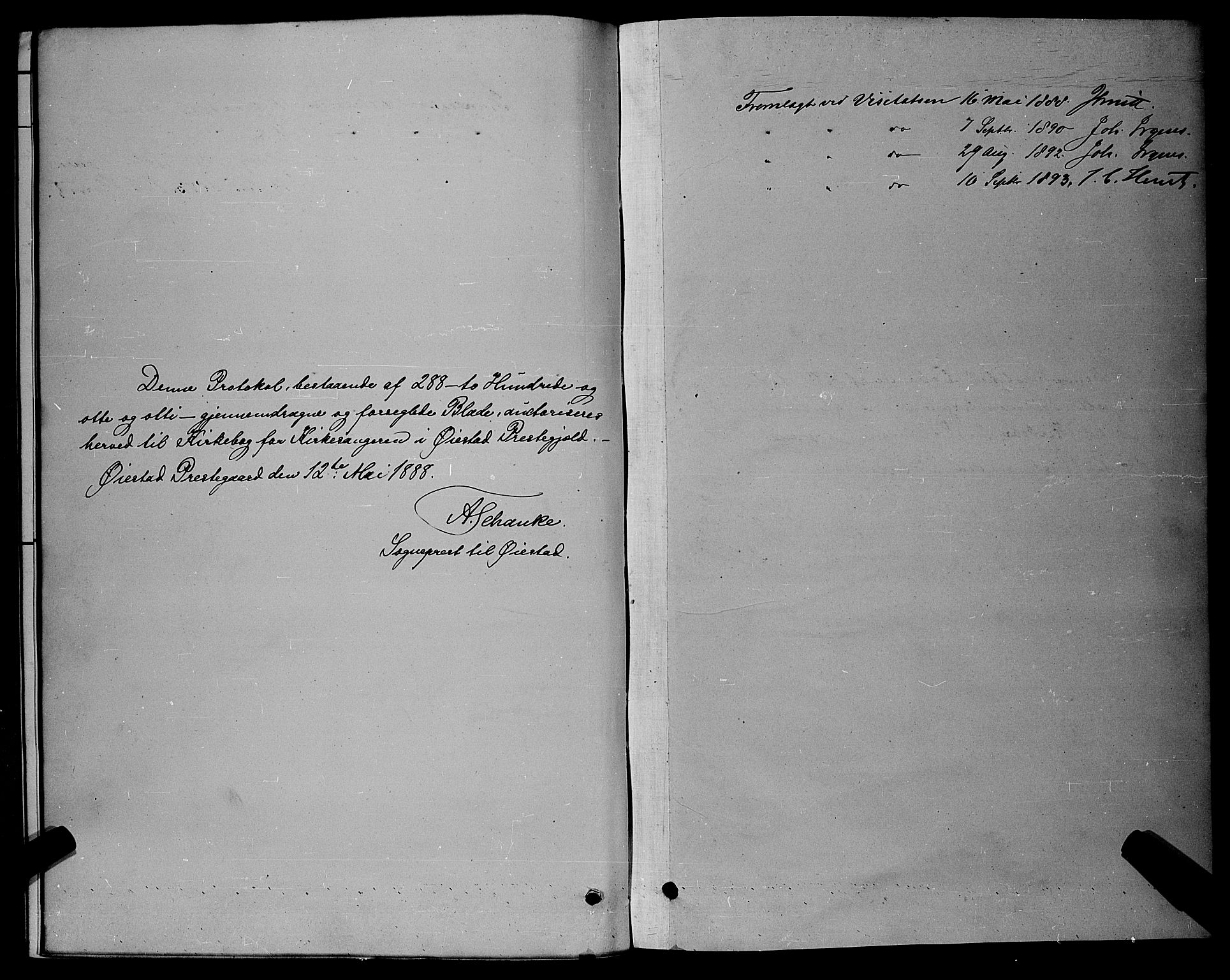 Øyestad sokneprestkontor, SAK/1111-0049/F/Fb/L0009: Parish register (copy) no. B 9, 1886-1896