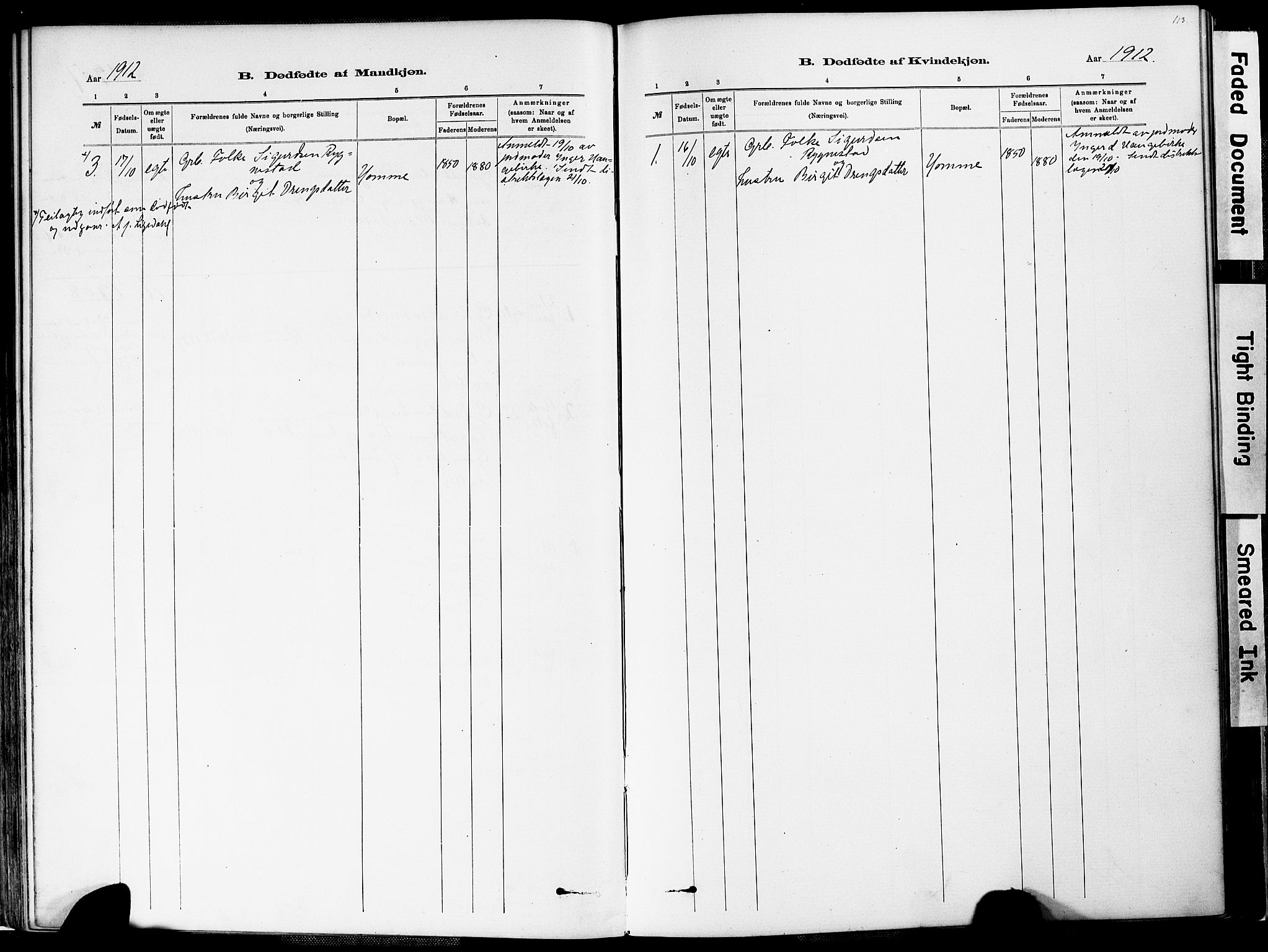 Valle sokneprestkontor, AV/SAK-1111-0044/F/Fa/Fac/L0009: Parish register (official) no. A 9, 1882-1913, p. 113