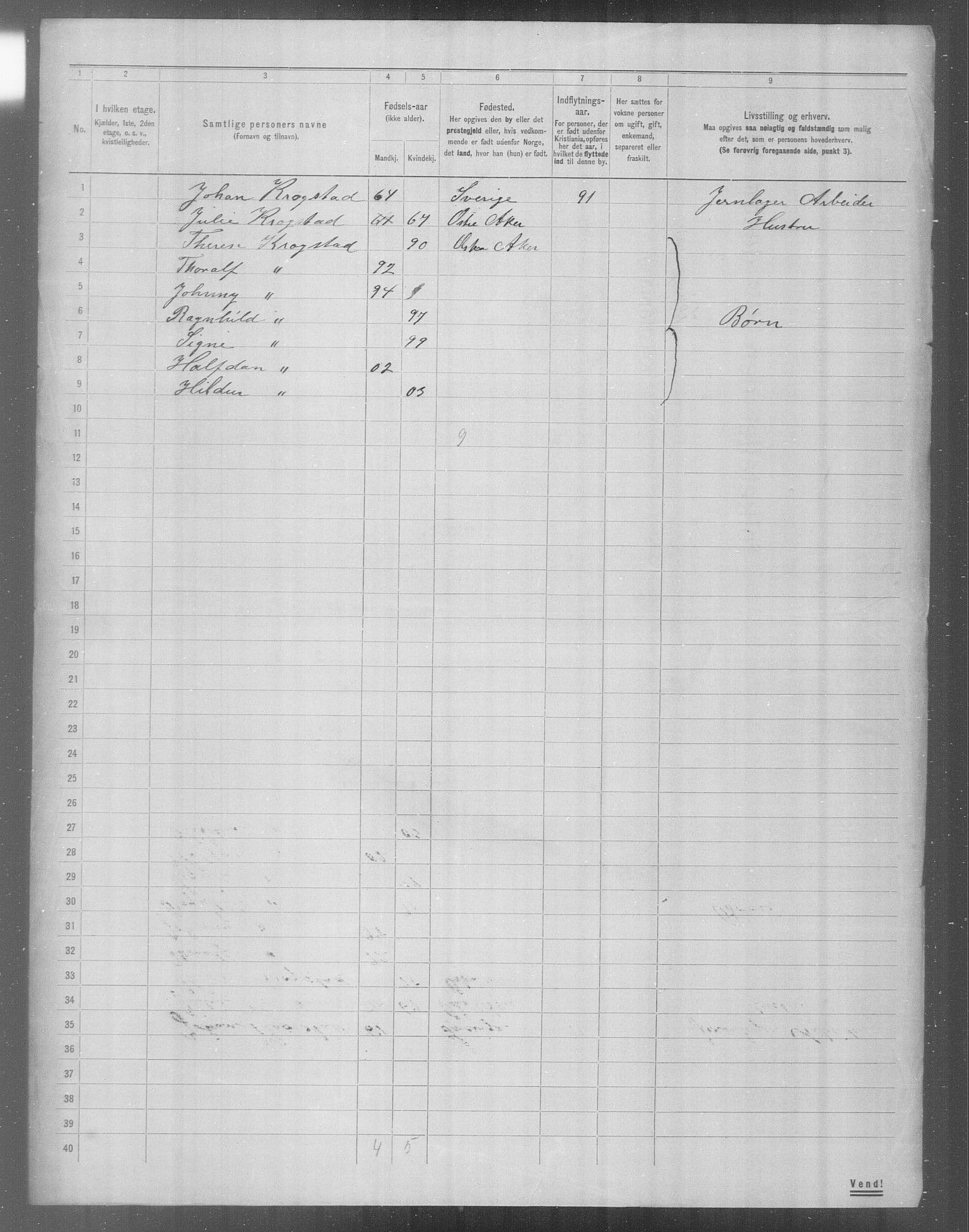 OBA, Municipal Census 1904 for Kristiania, 1904, p. 24081