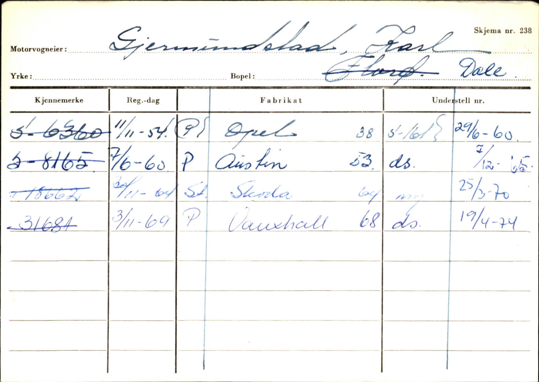 Statens vegvesen, Sogn og Fjordane vegkontor, AV/SAB-A-5301/4/F/L0125: Eigarregister Sogndal V-Å. Aurland A-Å. Fjaler A-N, 1945-1975, p. 1757