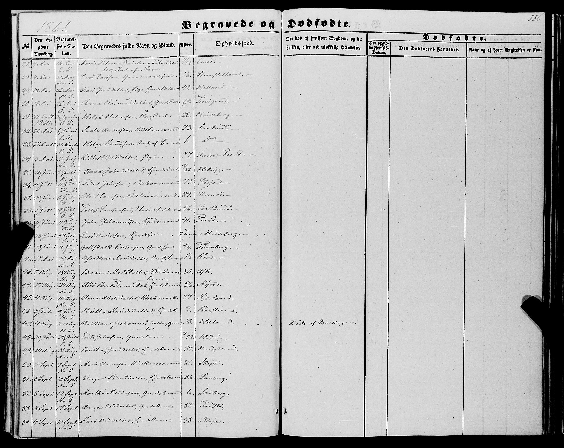 Kvinnherad sokneprestembete, AV/SAB-A-76401/H/Haa: Parish register (official) no. A 8, 1854-1872, p. 236