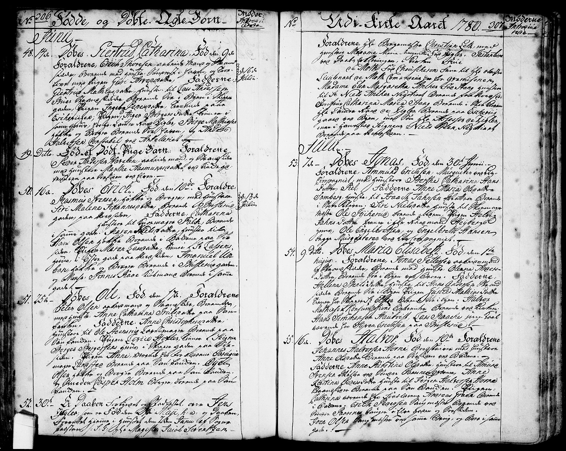 Halden prestekontor Kirkebøker, AV/SAO-A-10909/F/Fa/L0001: Parish register (official) no. I 1, 1758-1791, p. 306-307