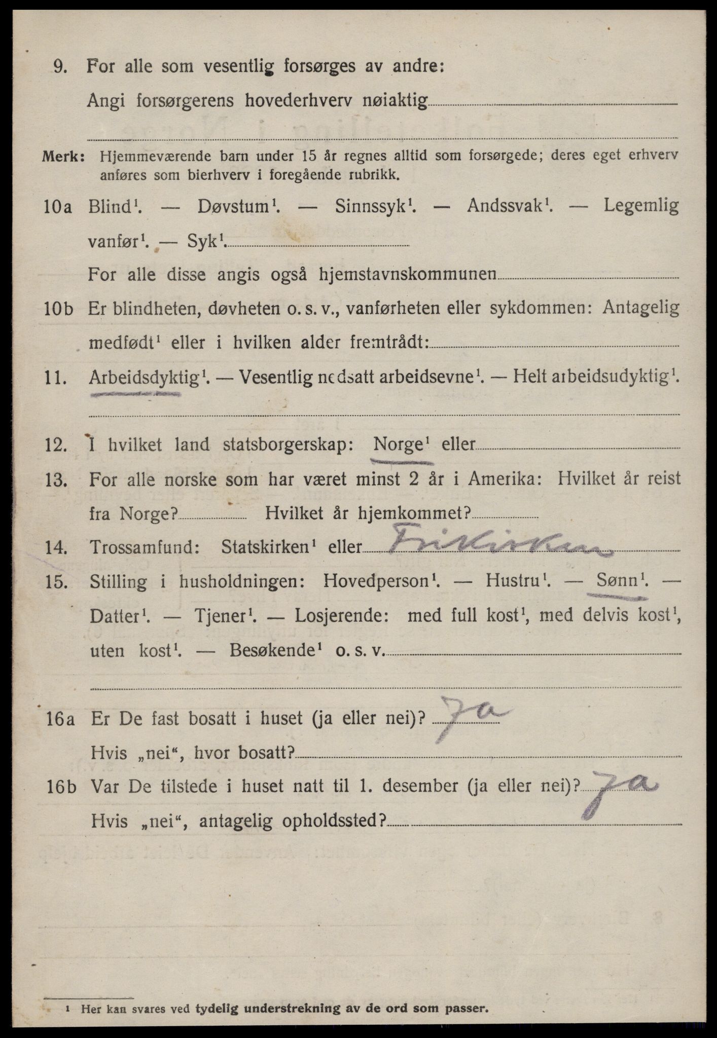 SAT, 1920 census for Hareid, 1920, p. 940