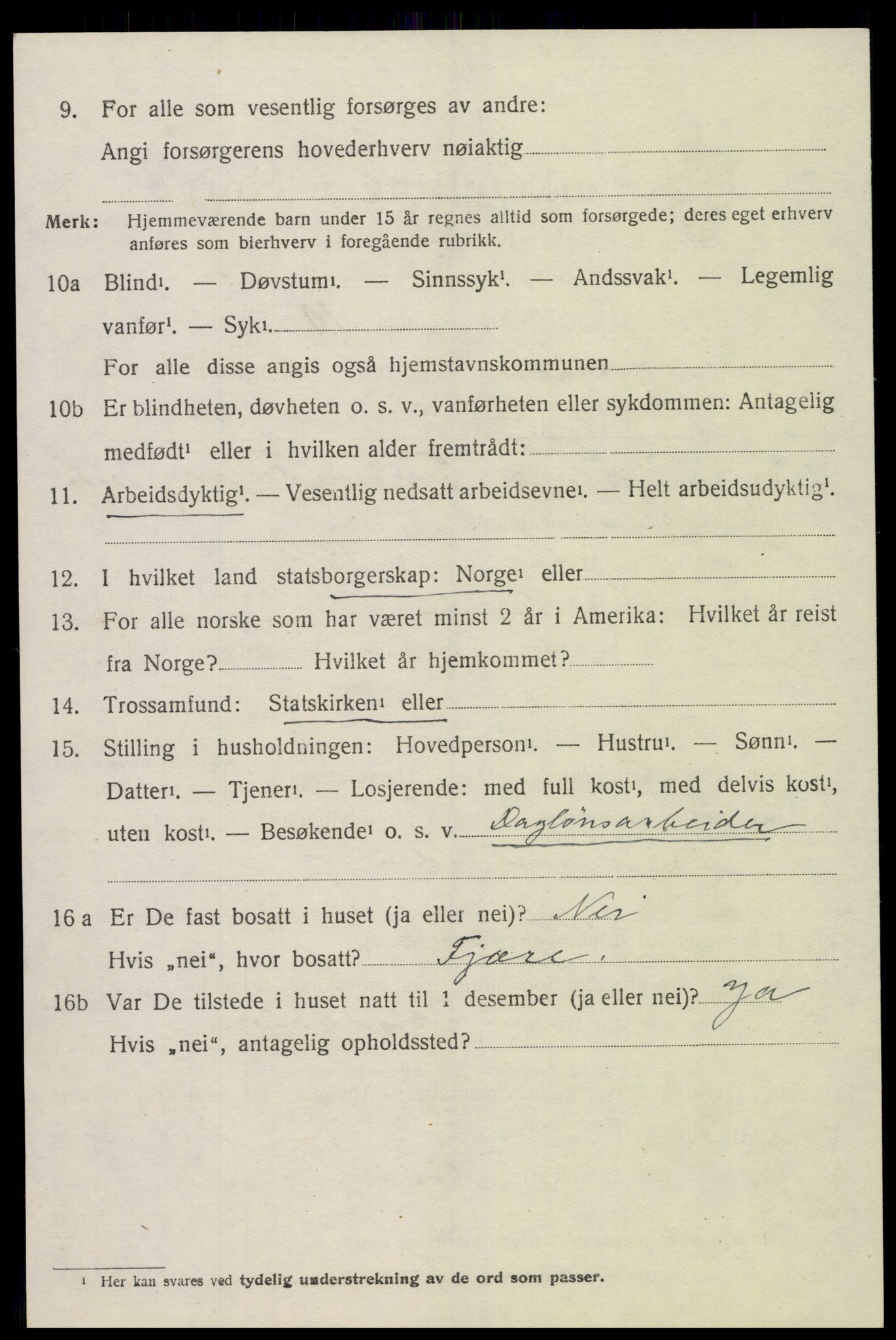 SAK, 1920 census for Øyestad, 1920, p. 5417