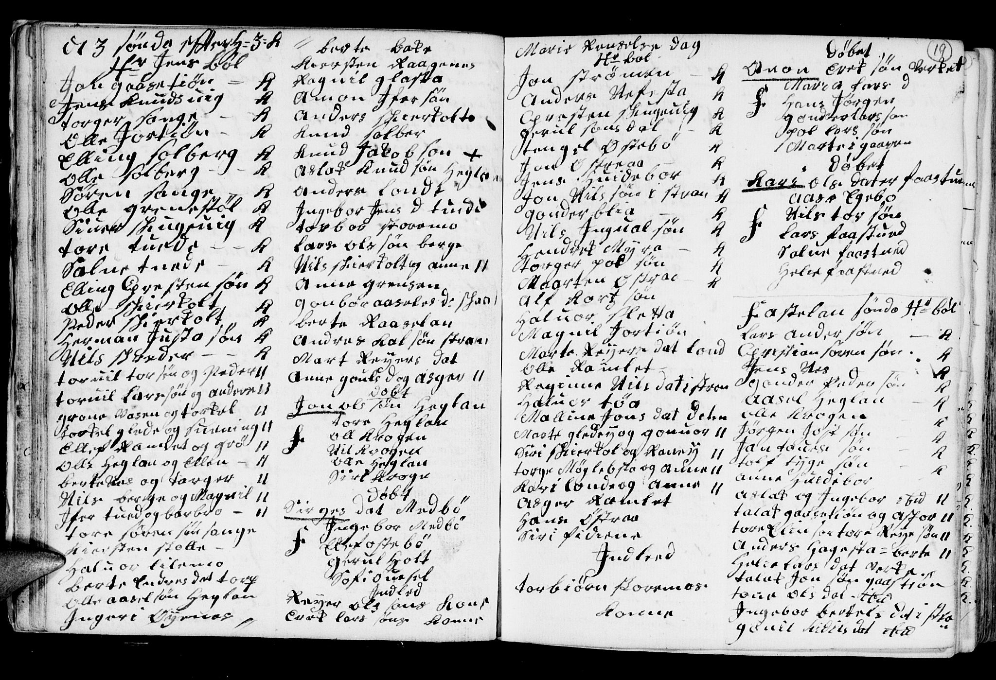 Holt sokneprestkontor, AV/SAK-1111-0021/F/Fb/L0005: Parish register (copy) no. B 5, 1746-1764, p. 19