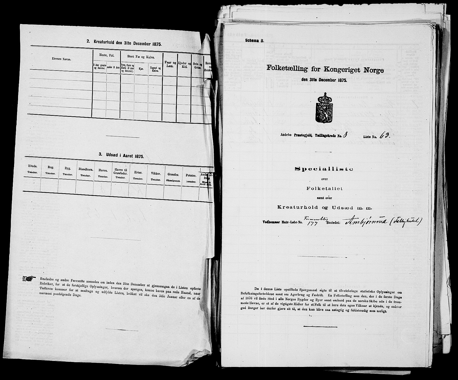 SAKO, 1875 census for 0719P Andebu, 1875, p. 720