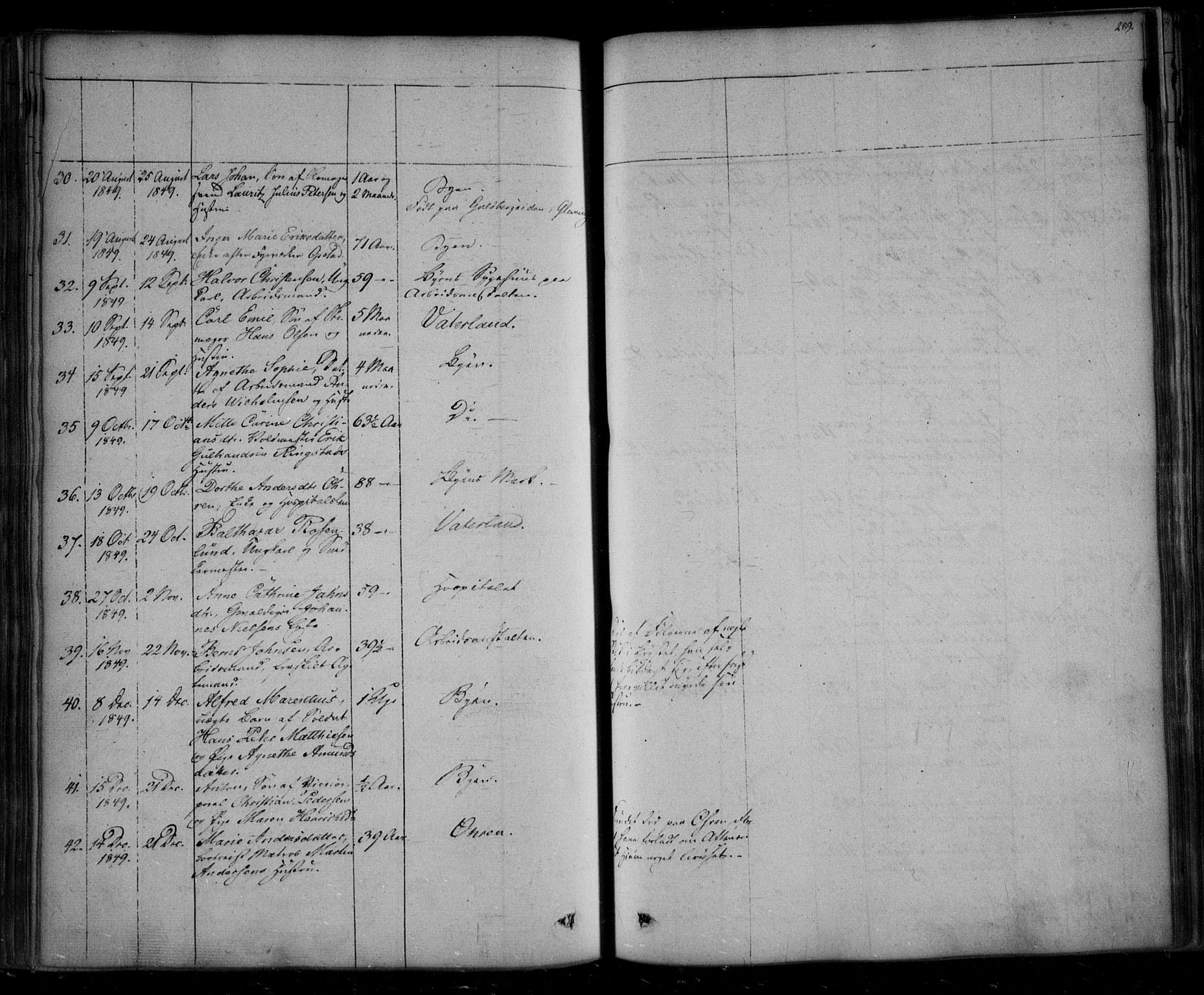 Fredrikstad prestekontor Kirkebøker, AV/SAO-A-11082/F/Fa/L0005: Parish register (official) no. 5, 1835-1856, p. 289