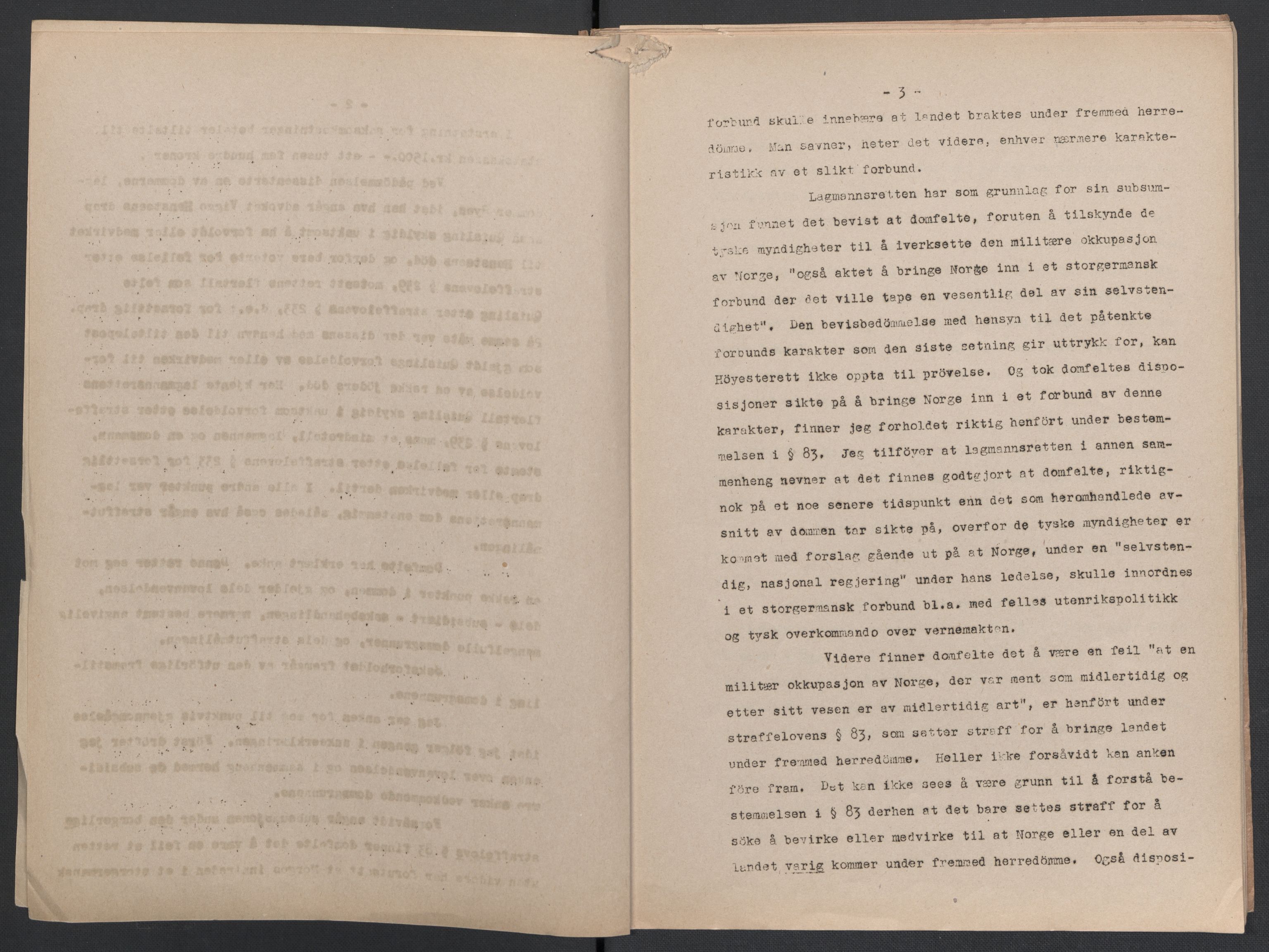 Landssvikarkivet, Oslo politikammer, AV/RA-S-3138-01/D/Da/L0003: Dnr. 29, 1945, p. 3473