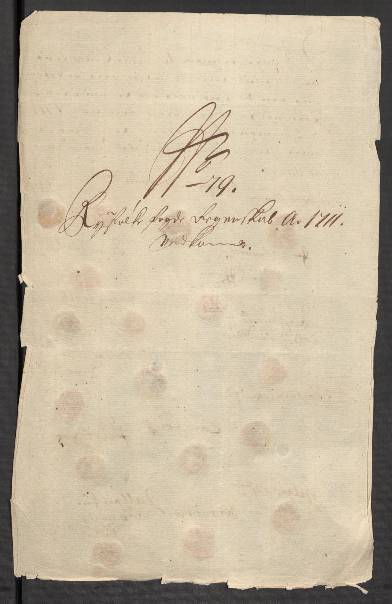 Rentekammeret inntil 1814, Reviderte regnskaper, Fogderegnskap, AV/RA-EA-4092/R47/L2864: Fogderegnskap Ryfylke, 1711, p. 138