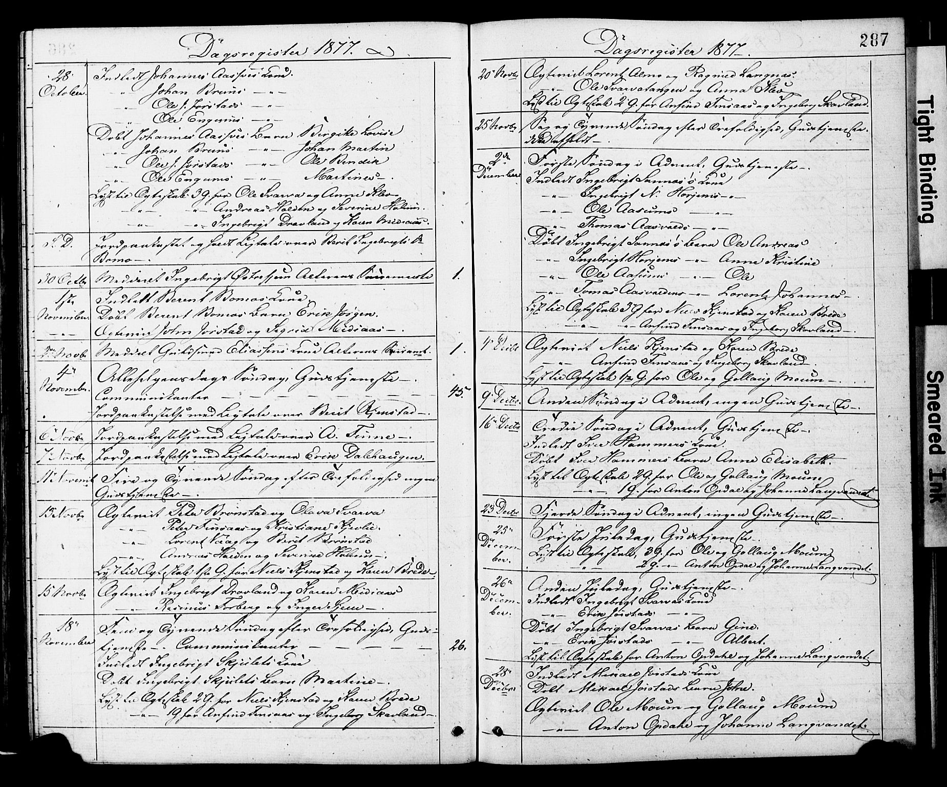 Ministerialprotokoller, klokkerbøker og fødselsregistre - Nord-Trøndelag, SAT/A-1458/749/L0473: Parish register (official) no. 749A07, 1873-1887, p. 287