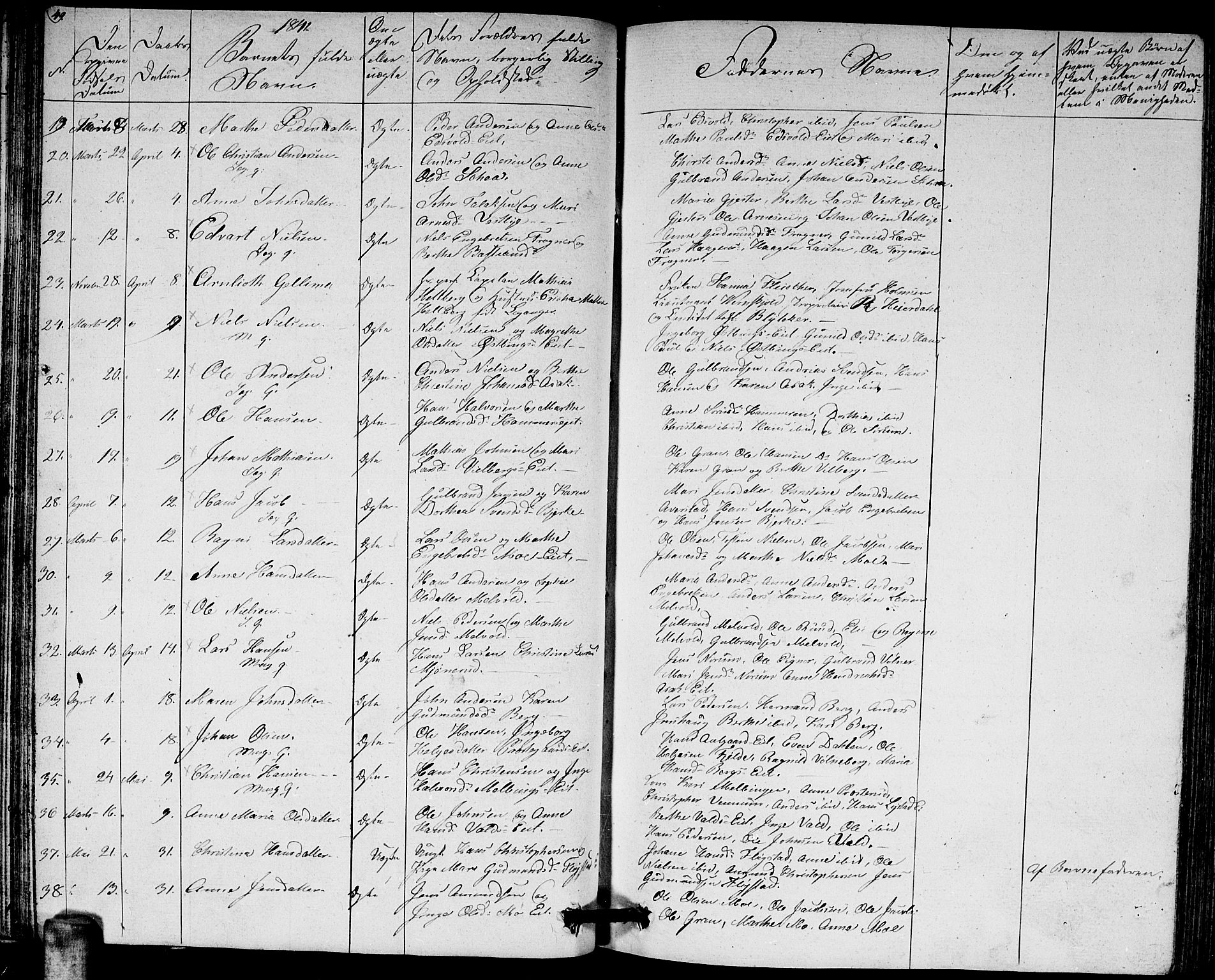 Sørum prestekontor Kirkebøker, AV/SAO-A-10303/G/Ga/L0002: Parish register (copy) no. I 2, 1829-1845, p. 49