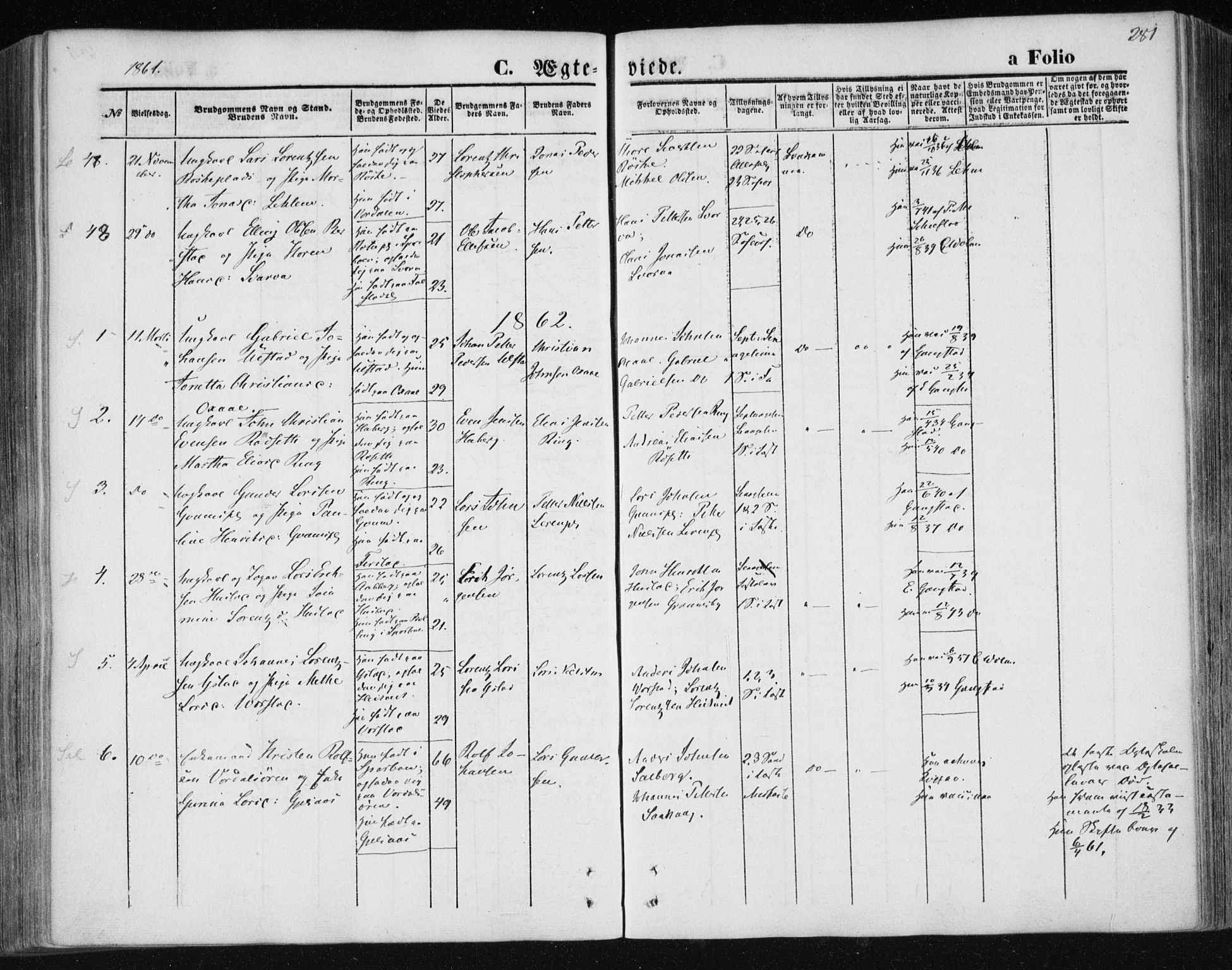 Ministerialprotokoller, klokkerbøker og fødselsregistre - Nord-Trøndelag, SAT/A-1458/730/L0283: Parish register (official) no. 730A08, 1855-1865, p. 281