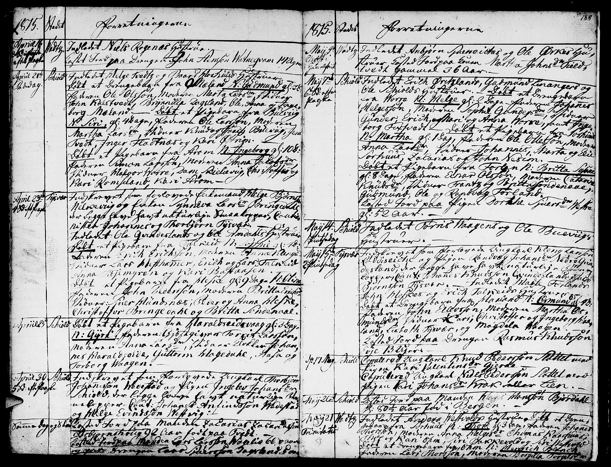 Skjold sokneprestkontor, AV/SAST-A-101847/H/Ha/Haa/L0002: Parish register (official) no. A 2, 1786-1815, p. 188