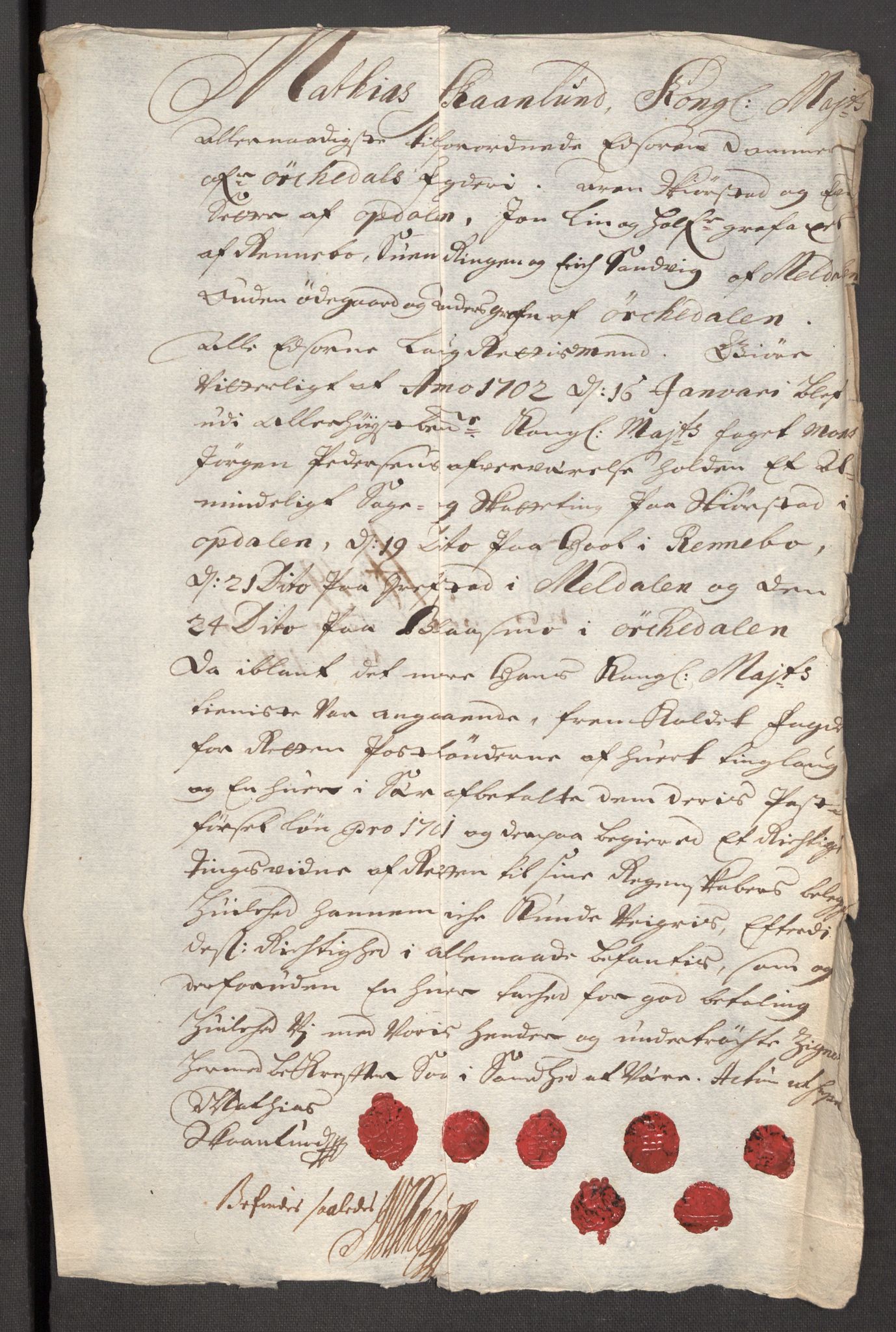 Rentekammeret inntil 1814, Reviderte regnskaper, Fogderegnskap, RA/EA-4092/R60/L3951: Fogderegnskap Orkdal og Gauldal, 1701, p. 166