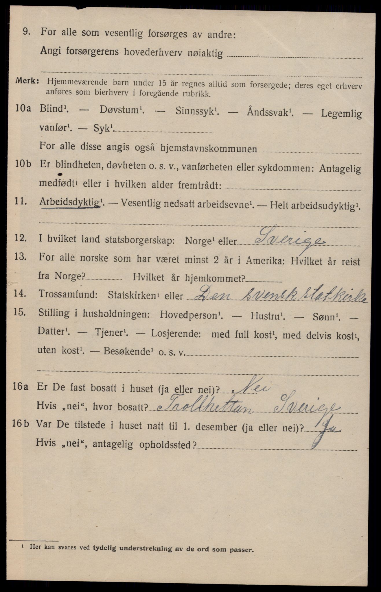 SAST, 1920 census for Sand, 1920, p. 788