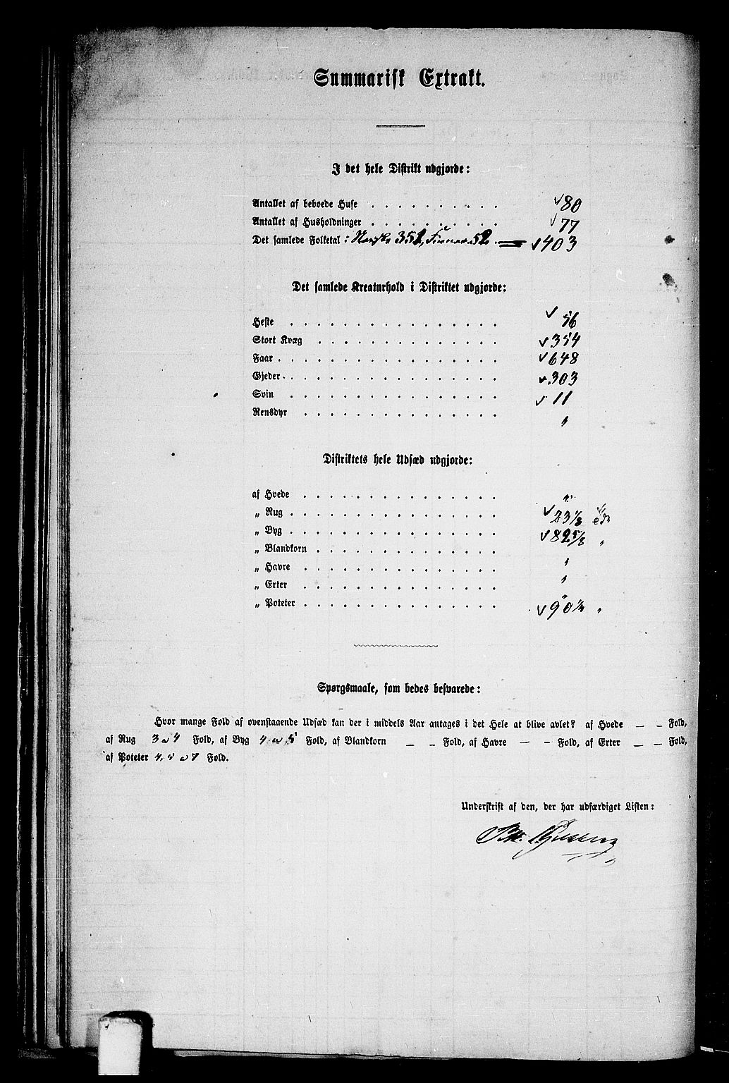 RA, 1865 census for Skjerstad, 1865, p. 71