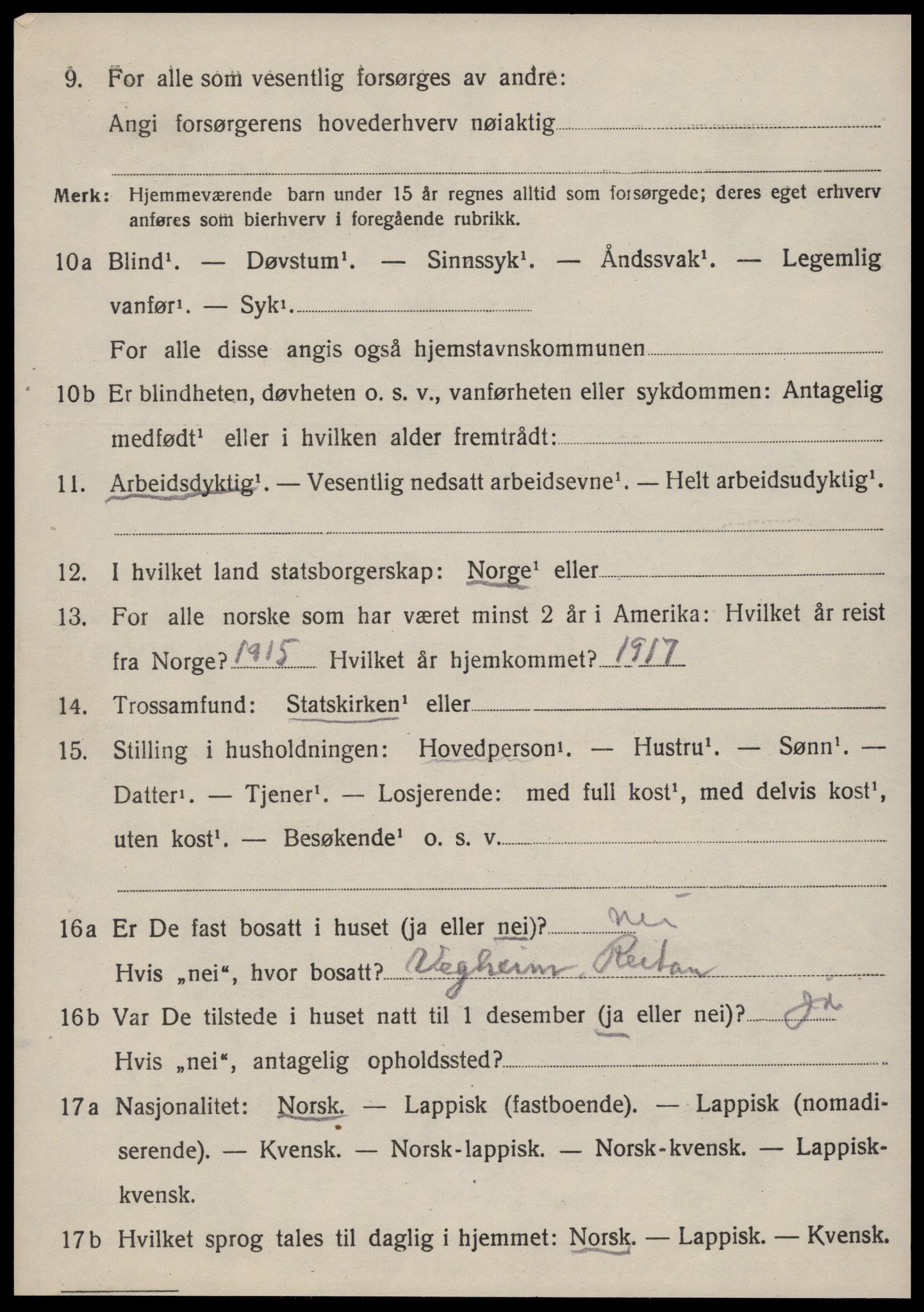 SAT, 1920 census for Ålen, 1920, p. 4669