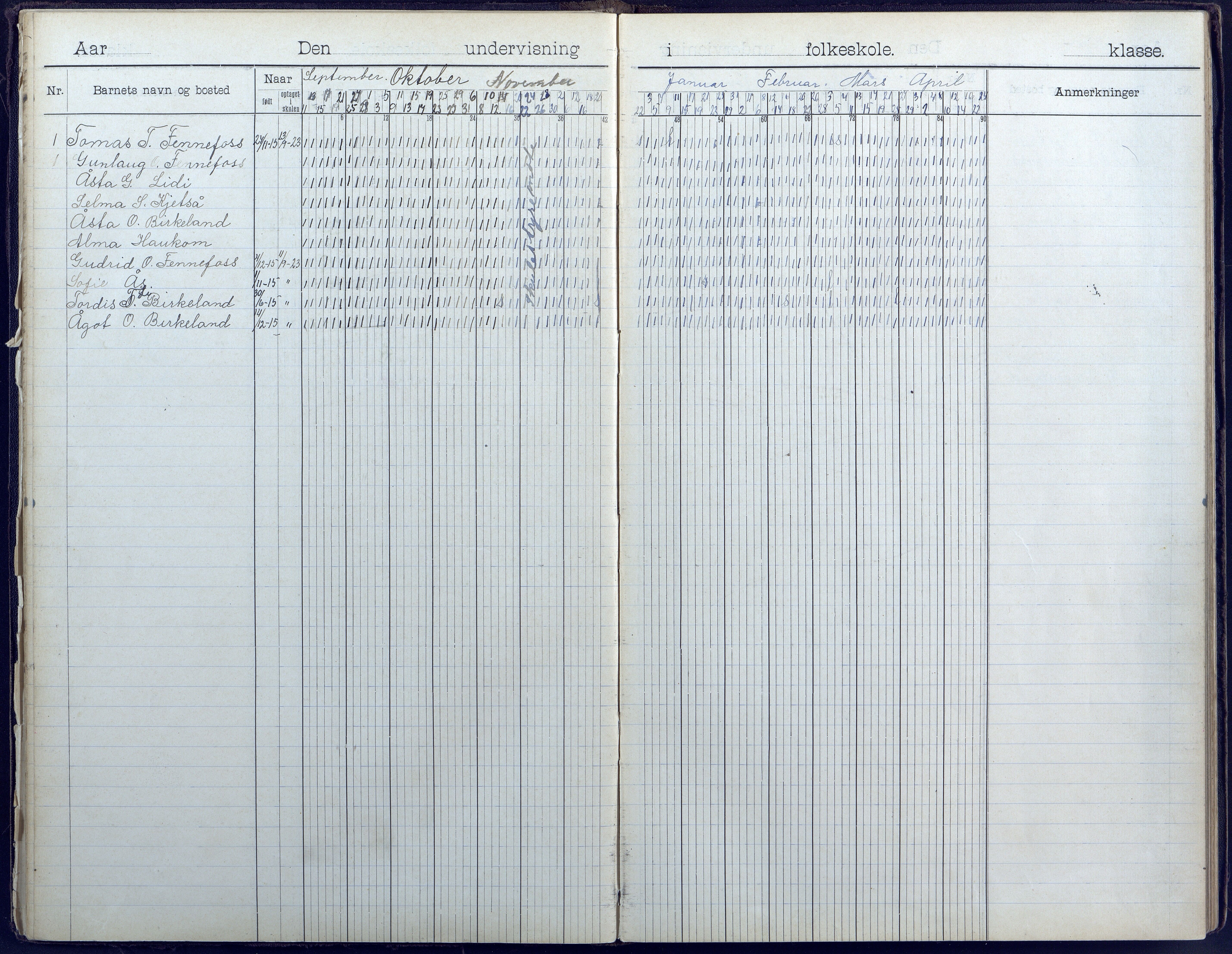 Hornnes kommune, Hornnes Skole, AAKS/KA0936-550a/F1/L0005: Dagbok småskolen i Hornnes, 1906-1952