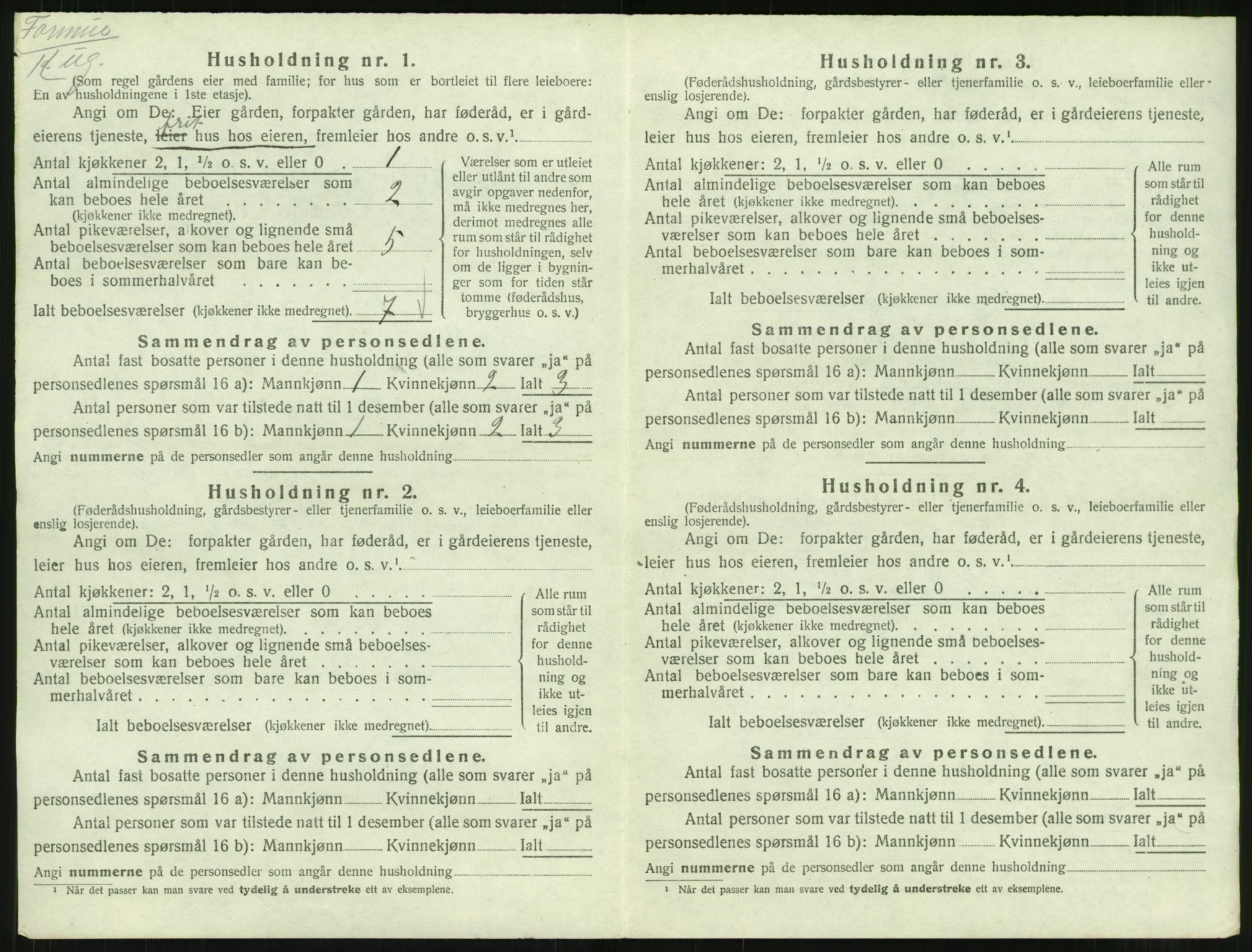 SAT, 1920 census for Stemshaug, 1920, p. 323