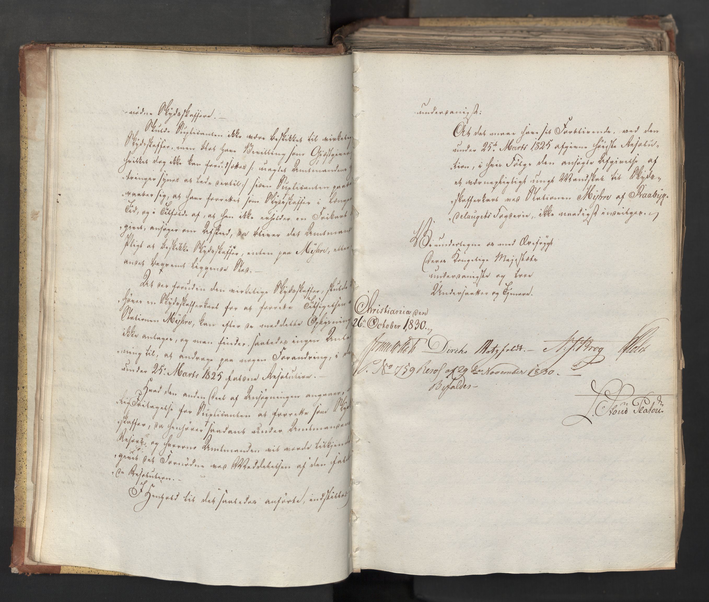 Statsrådsavdelingen i Stockholm, AV/RA-S-1003/D/Da/L0068: Regjeringsinnstillinger nr. 660-876, 1830, p. 21