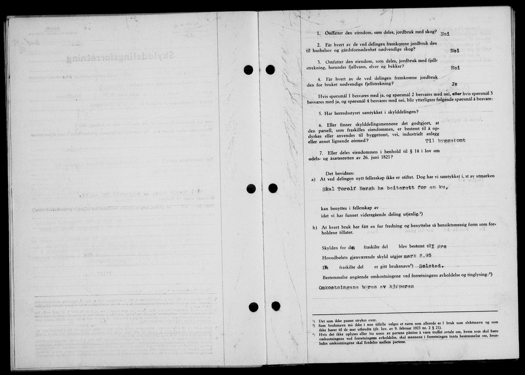 Lofoten sorenskriveri, SAT/A-0017/1/2/2C/L0014a: Mortgage book no. 14a, 1946-1946, Diary no: : 604/1946